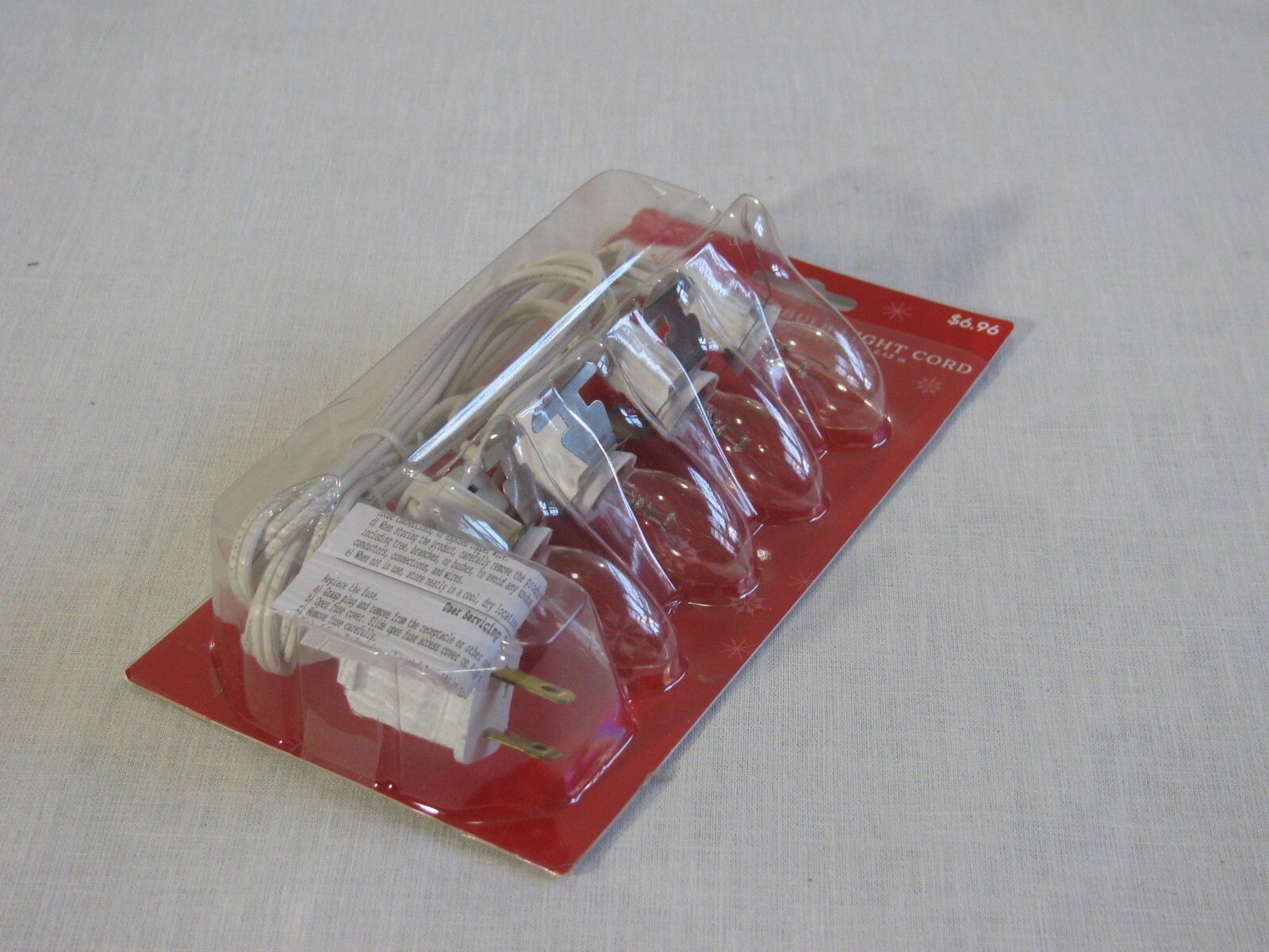 NEW Holiday Time 8′ 4 Bulb Light Cord for Christmas/Easter Village, 2024 r