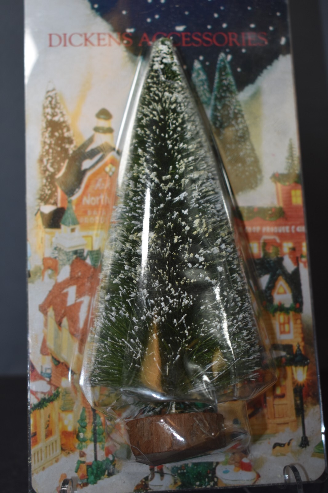Dickens Accessories, Tree with Snow, 8 inch tall, New Old Stock