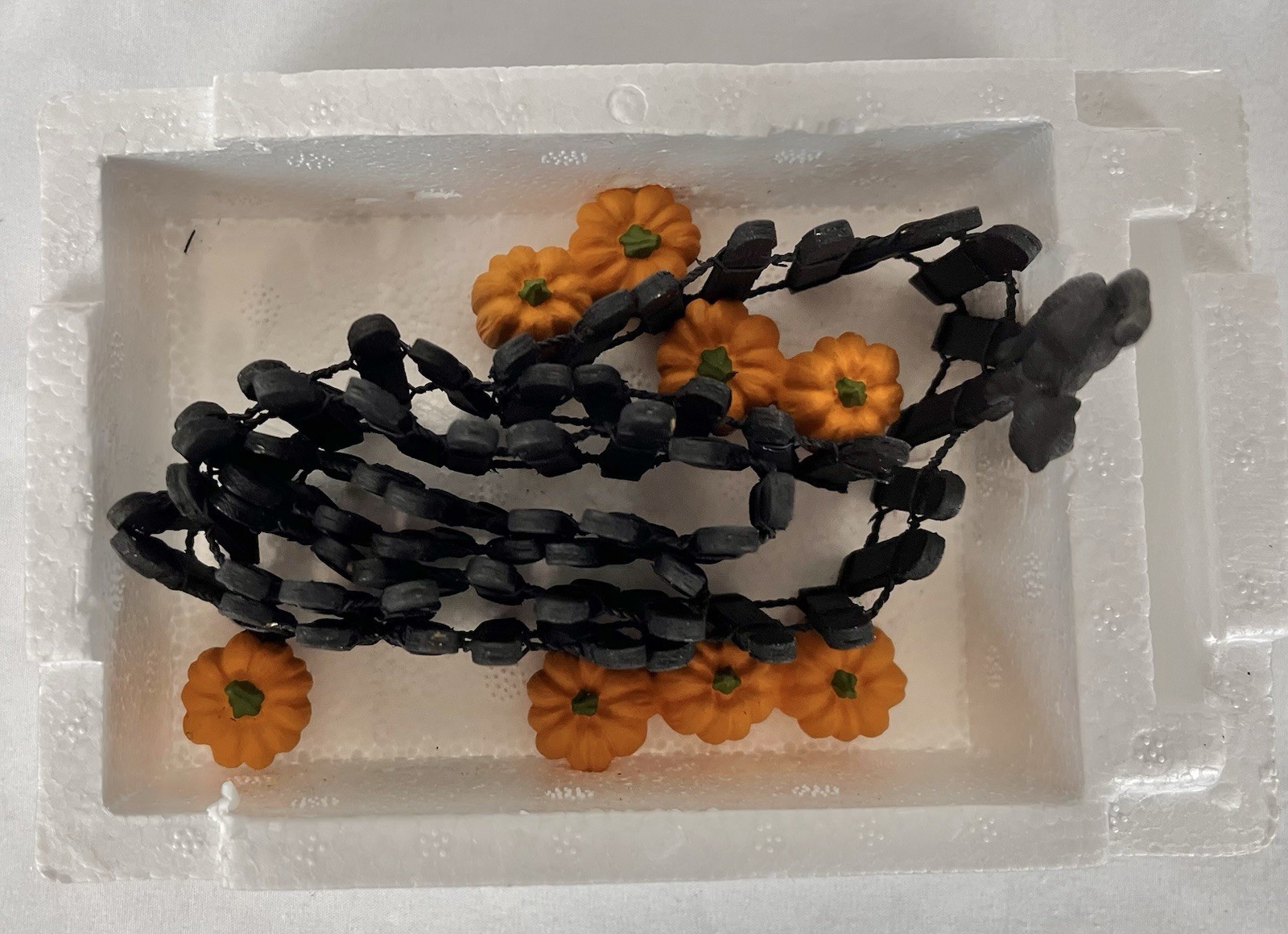 Dept 56 Village Halloween Pumpkin Fence Set of 2 In Original Box 52702