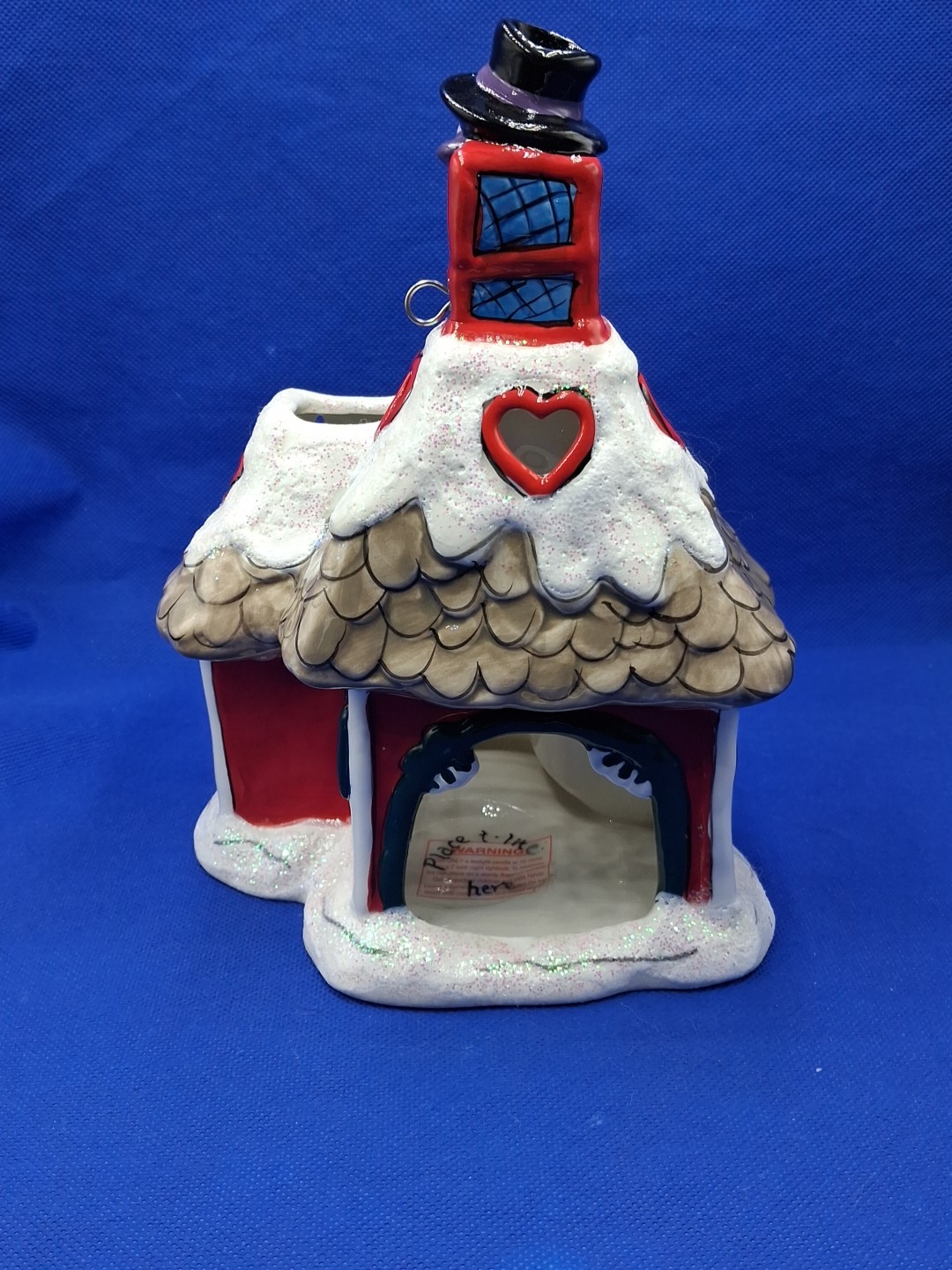 Blue Sky Clayworks Donners Reindeer Games Toy Shop Tealight Candle Holder 2010
