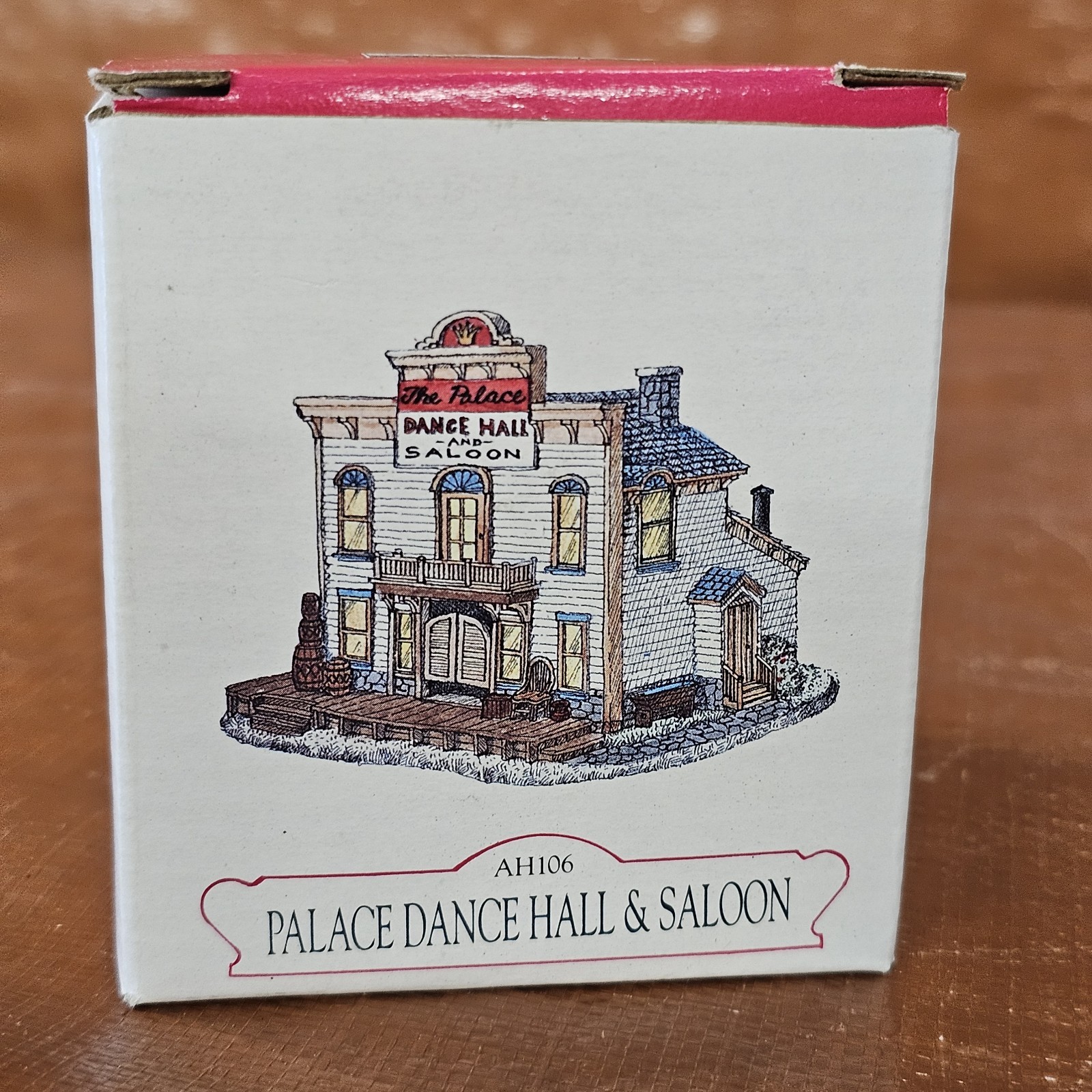 The Palace Dance Hall & Saloon Western Town Collectible Building w/ Box AH106