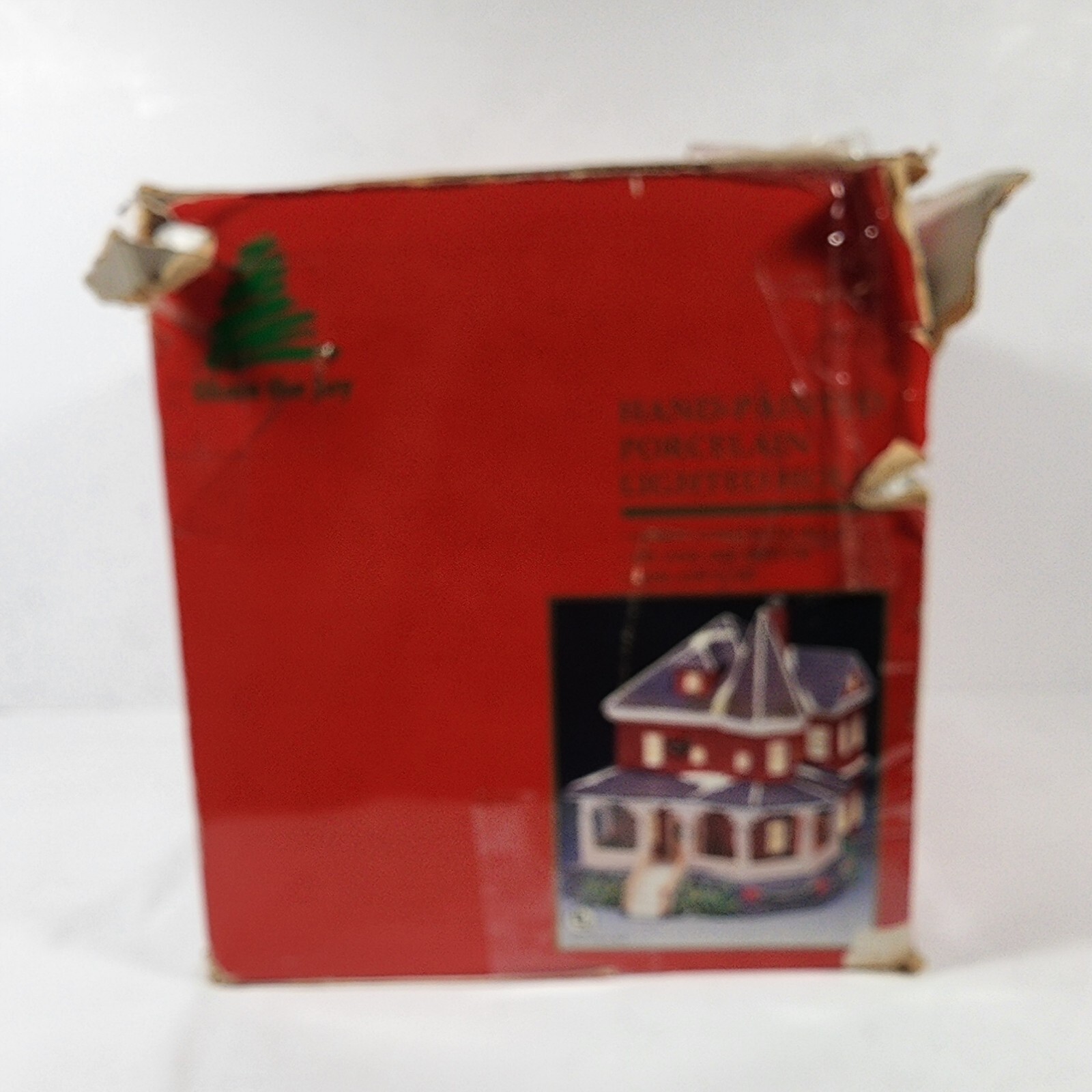 VTG Lemax Share The Joy Porcelain Lighted House Hand Painted Christmas 1993