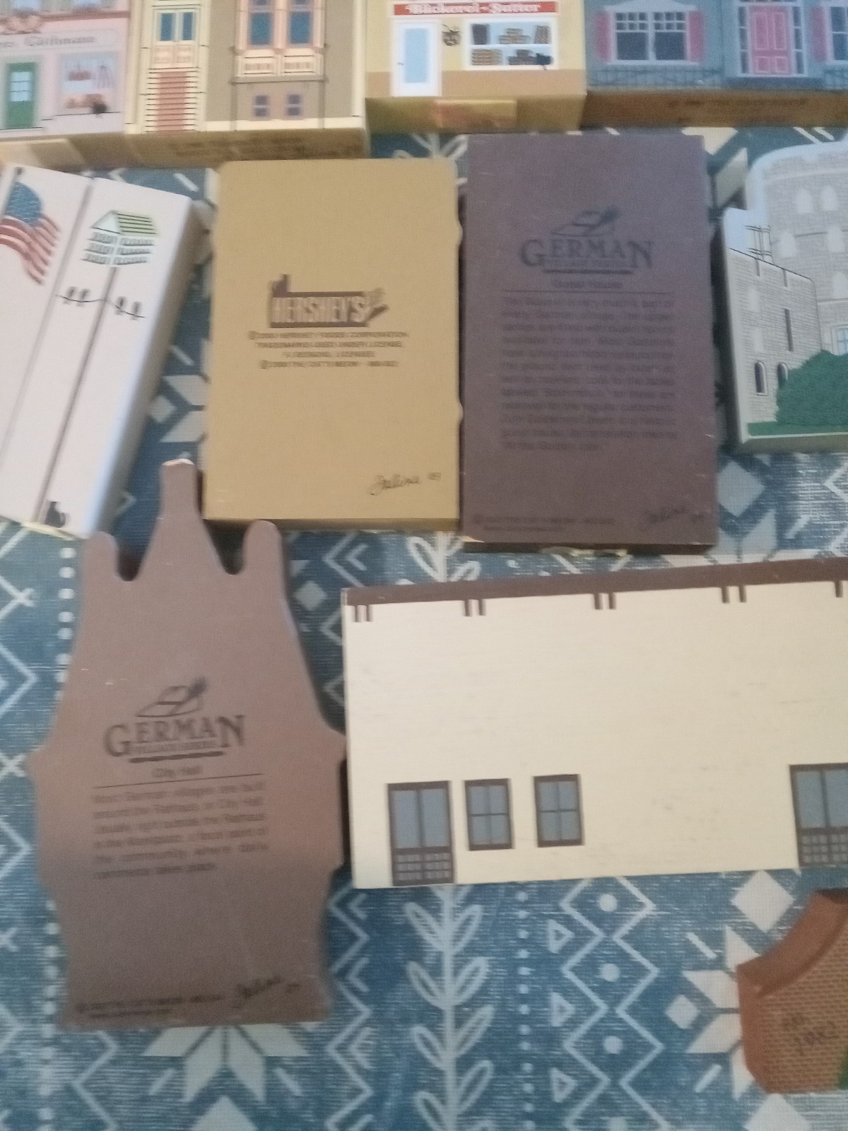 The Cats Meow Village Lot 23 Store Germany Shops Houses Vintage Some Wear