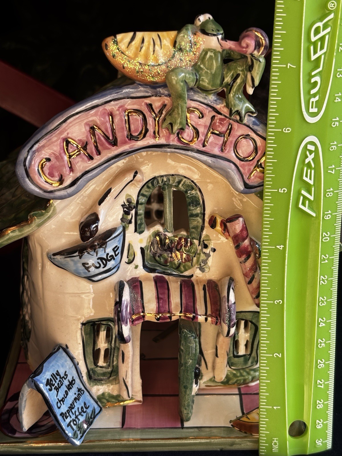 Blue Sky Clay Works Heather Goldminc 2002 Candy Shop W/base Excellent Whimsical