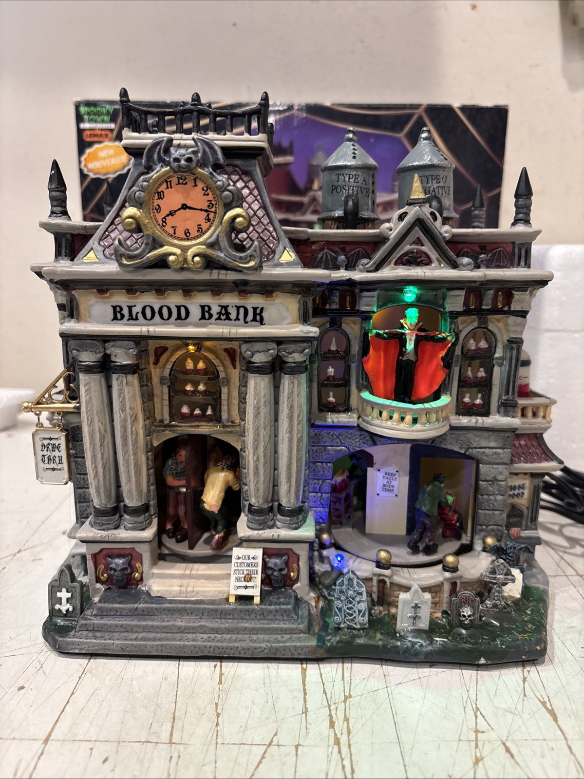 Pumpkin Hollow Blood Bank, Lemax Halloween Village