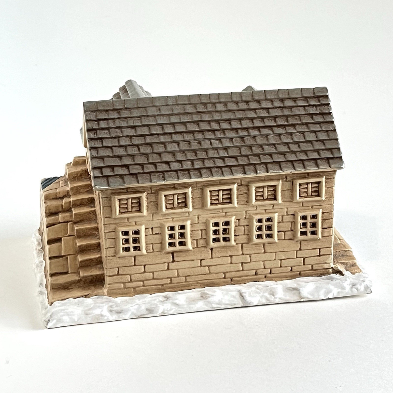 Vintage 1979 Christmas Village Byron Molds Grist Mill Building Hand Painted