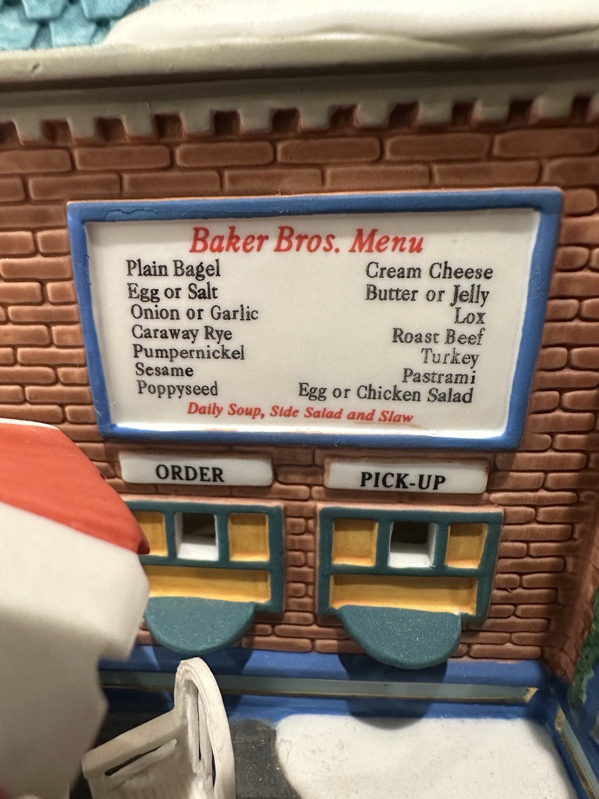 Dept. 56 Christmas in the City Baker Bros. Bagel Bakery Village House Works