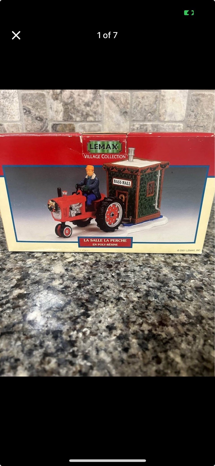 2001 LEMAX Village Collection Bass Hall(retired in 2008) item #14669