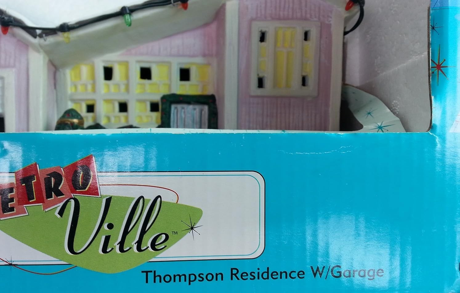 Santa’s Workbench Retro Ville Thompson Residence with Garage Porcelain