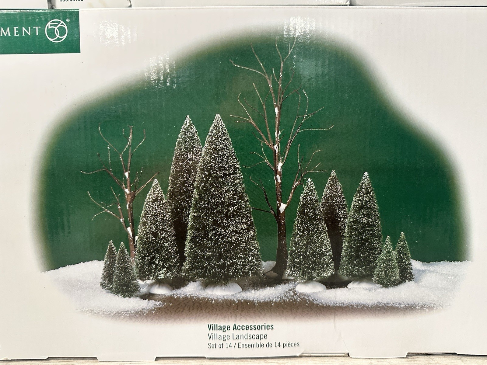 Department 56 Village Accessories – Lot Of Walls, Trees, Brick Path Etc