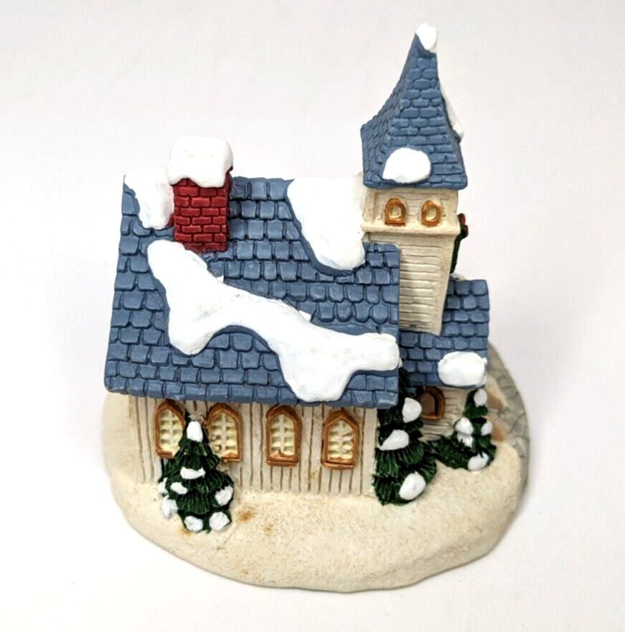 Crystal Falls Village Ornament First Community Church, No. 84234, Vintage, 1992