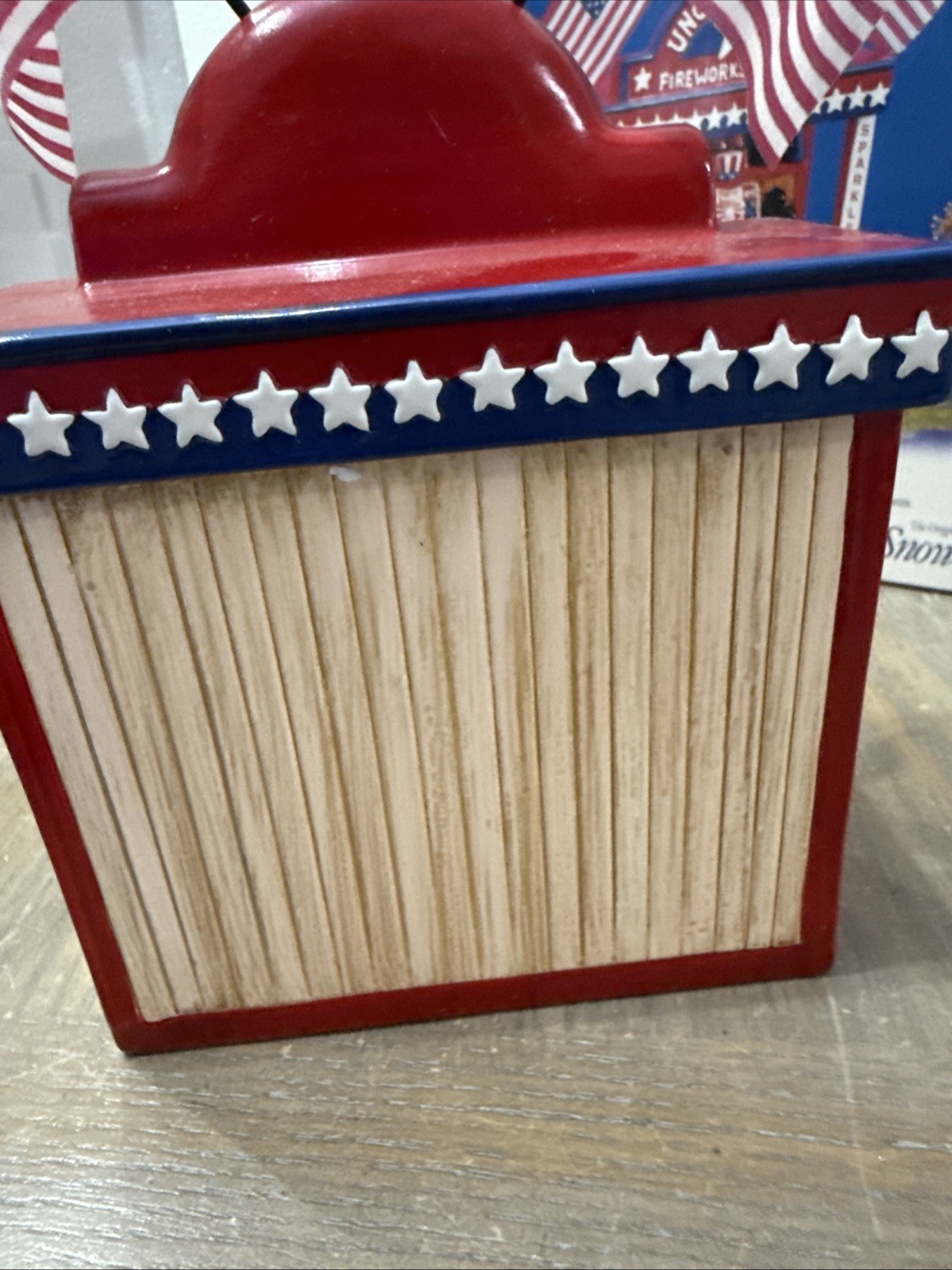 Department 56 Uncle Sam’s Firework Stand No Little Boy