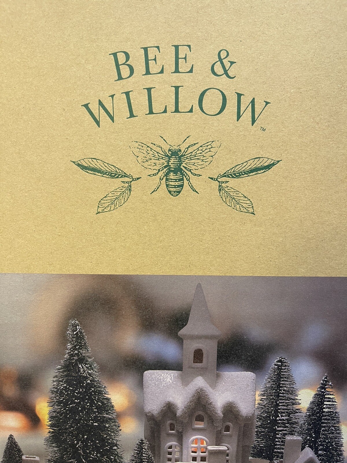 Bee & Willow Porcelain LED Winter Village 31 Pcs Lighted Christmas Table Display