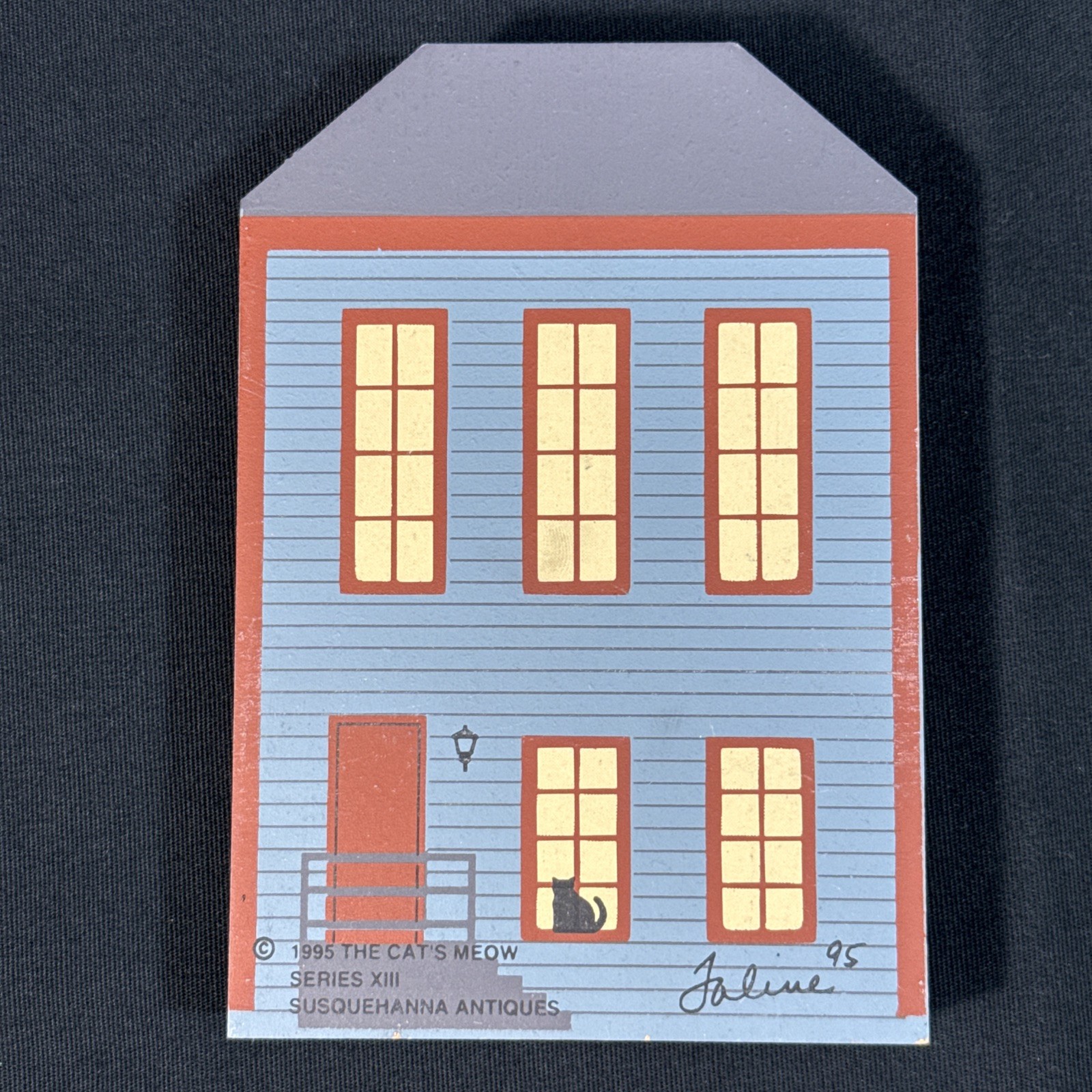 The Cat’s Meow Village 95′ Series Xiii Susquehanna Antiques Shelf Sitter Signed