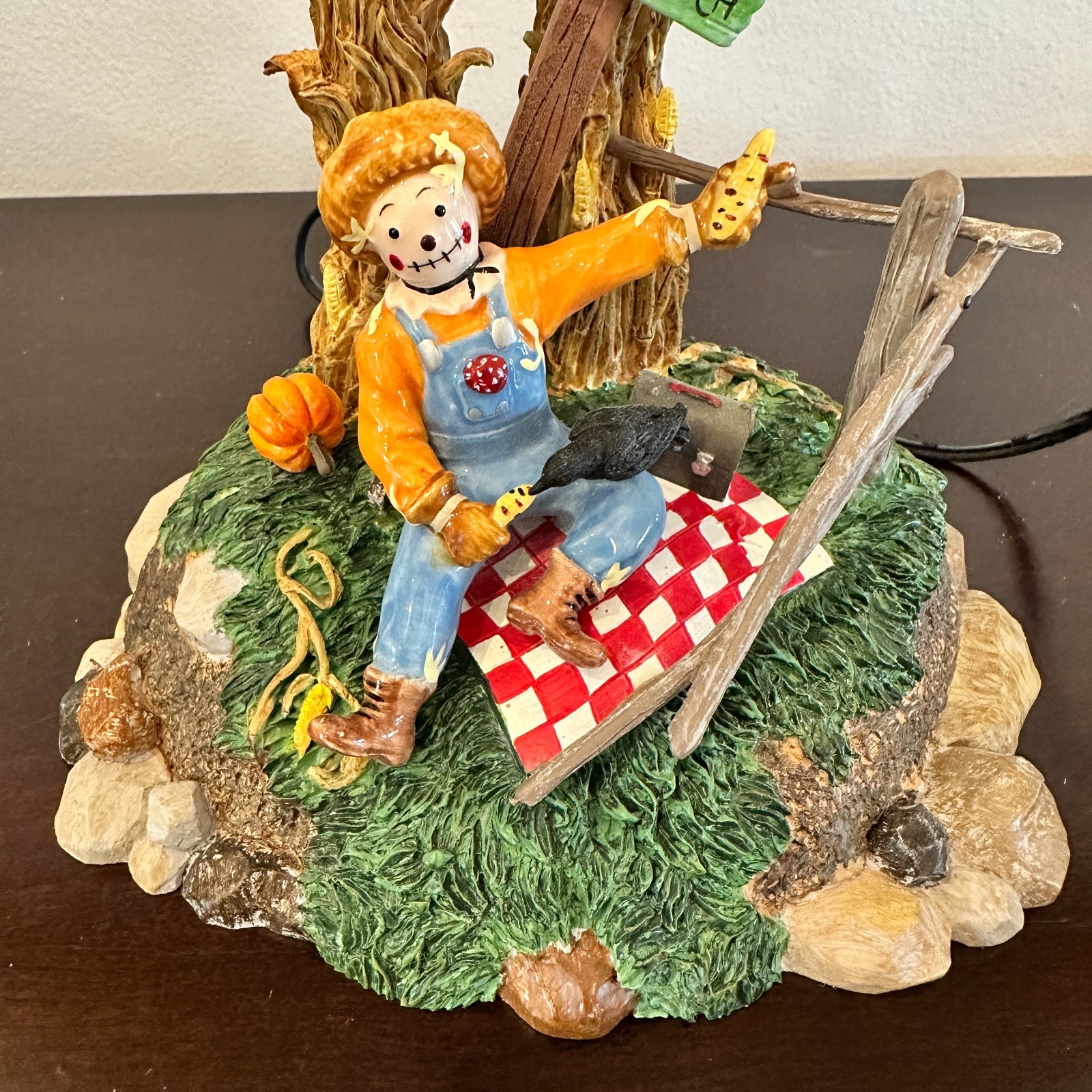 Dept 56 Halloween Scarecrow & His Feathered Friends Accessory with Adapter 53212