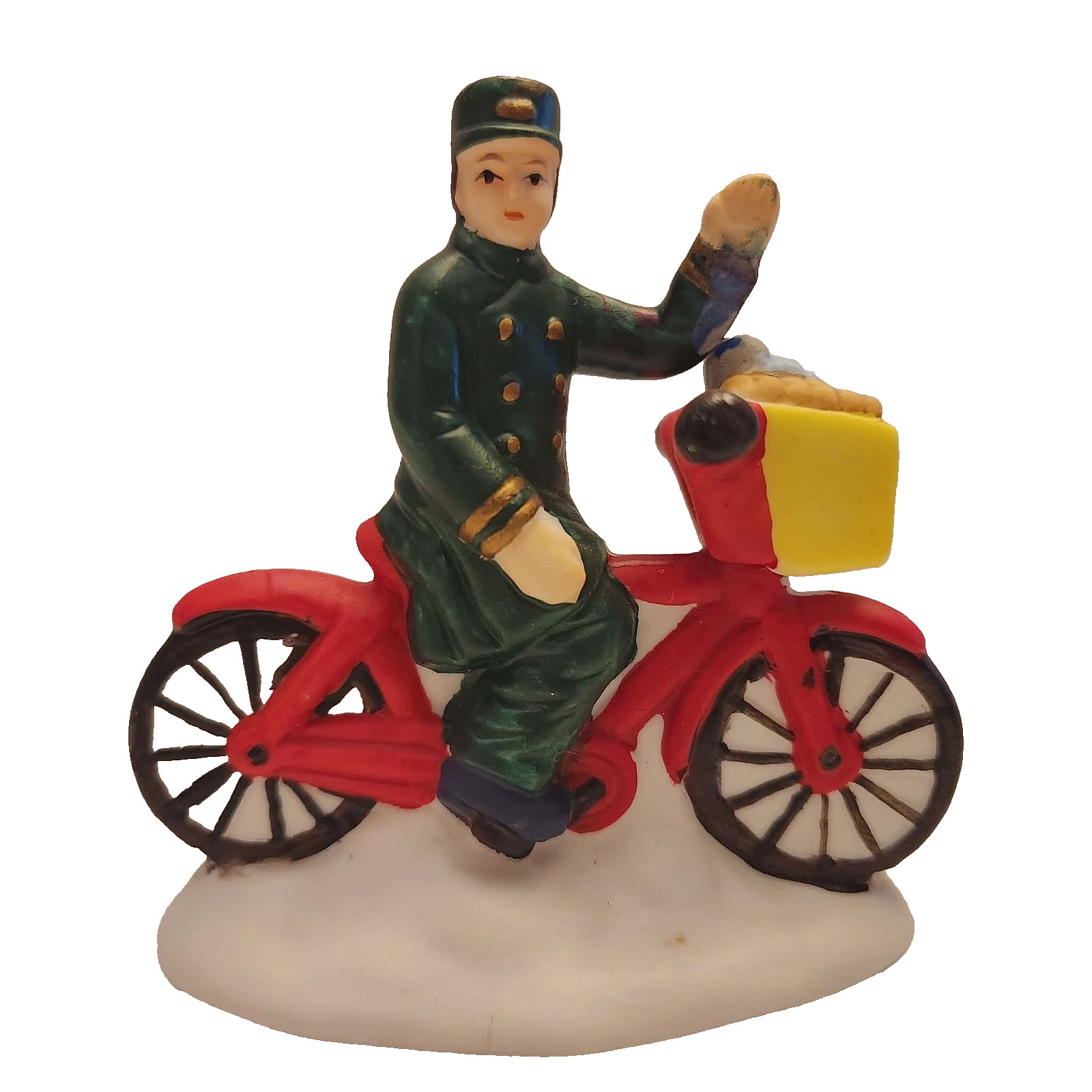 LEMAX SHARE THE JOY CHRISTMAS VILLAGE HOUSE ACCESSORY – DELIVERY MAN ON BICYCLE