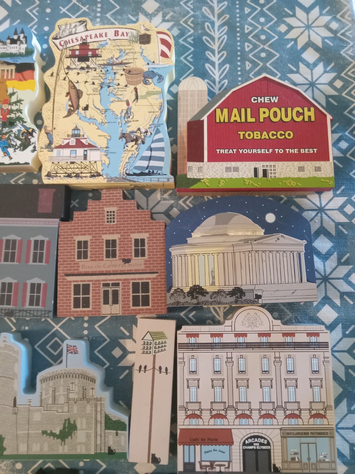 The Cats Meow Village Lot 23 Store Germany Shops Houses Vintage Some Wear