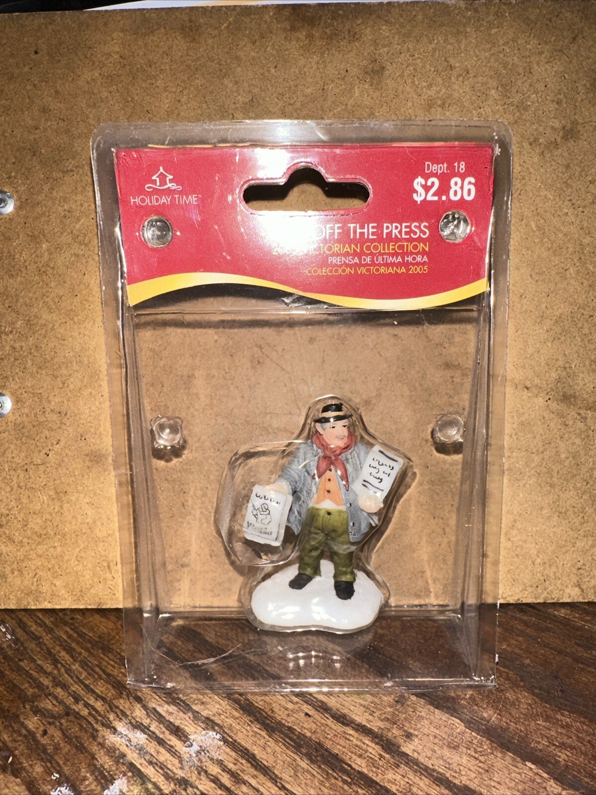Holliday Time 2005 Victorian Collectibles Hot off the Press Christmas Miniature