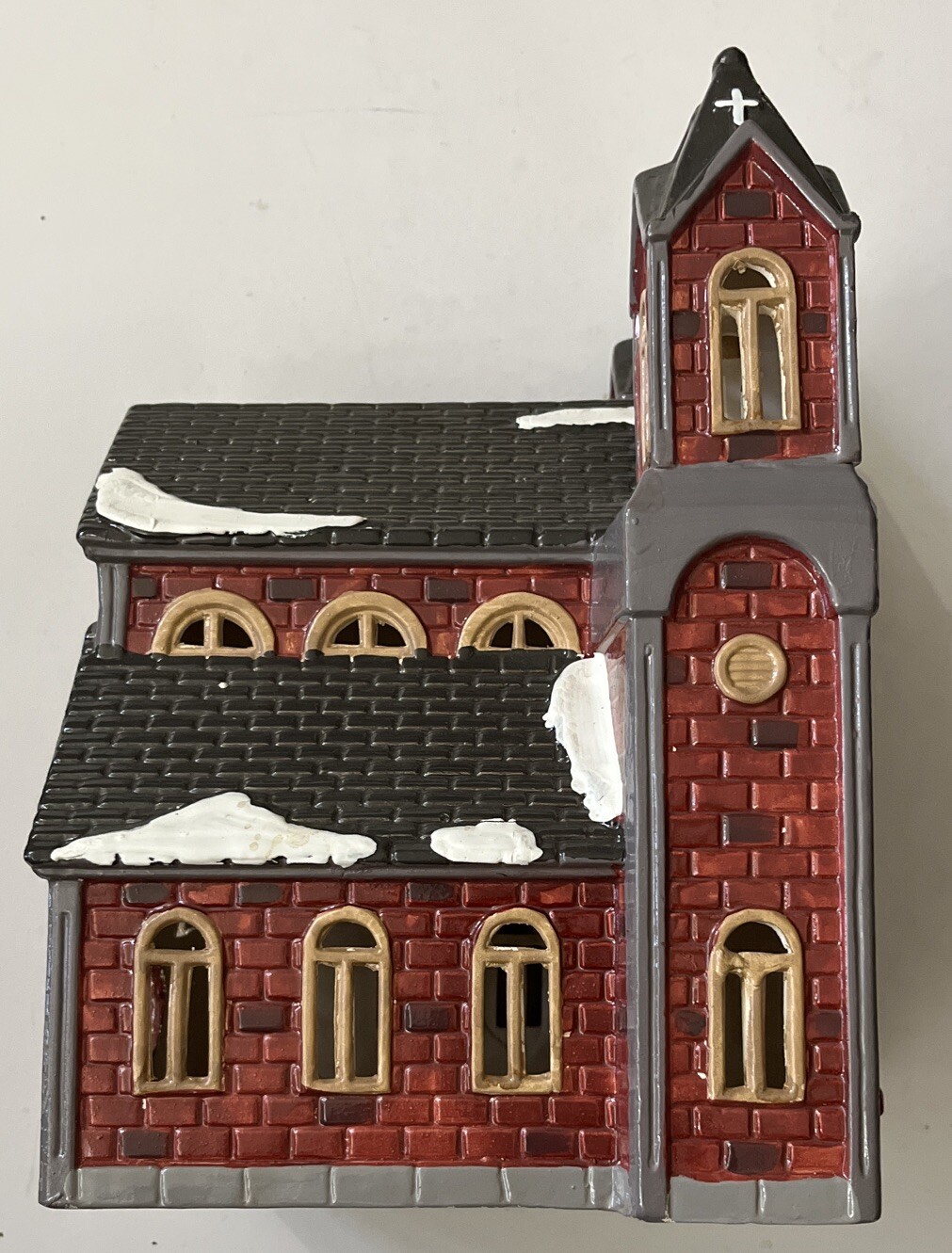 Vintage Department 56 Christmas Snow Village “St. James Church” 5068-7 1986 LOOK