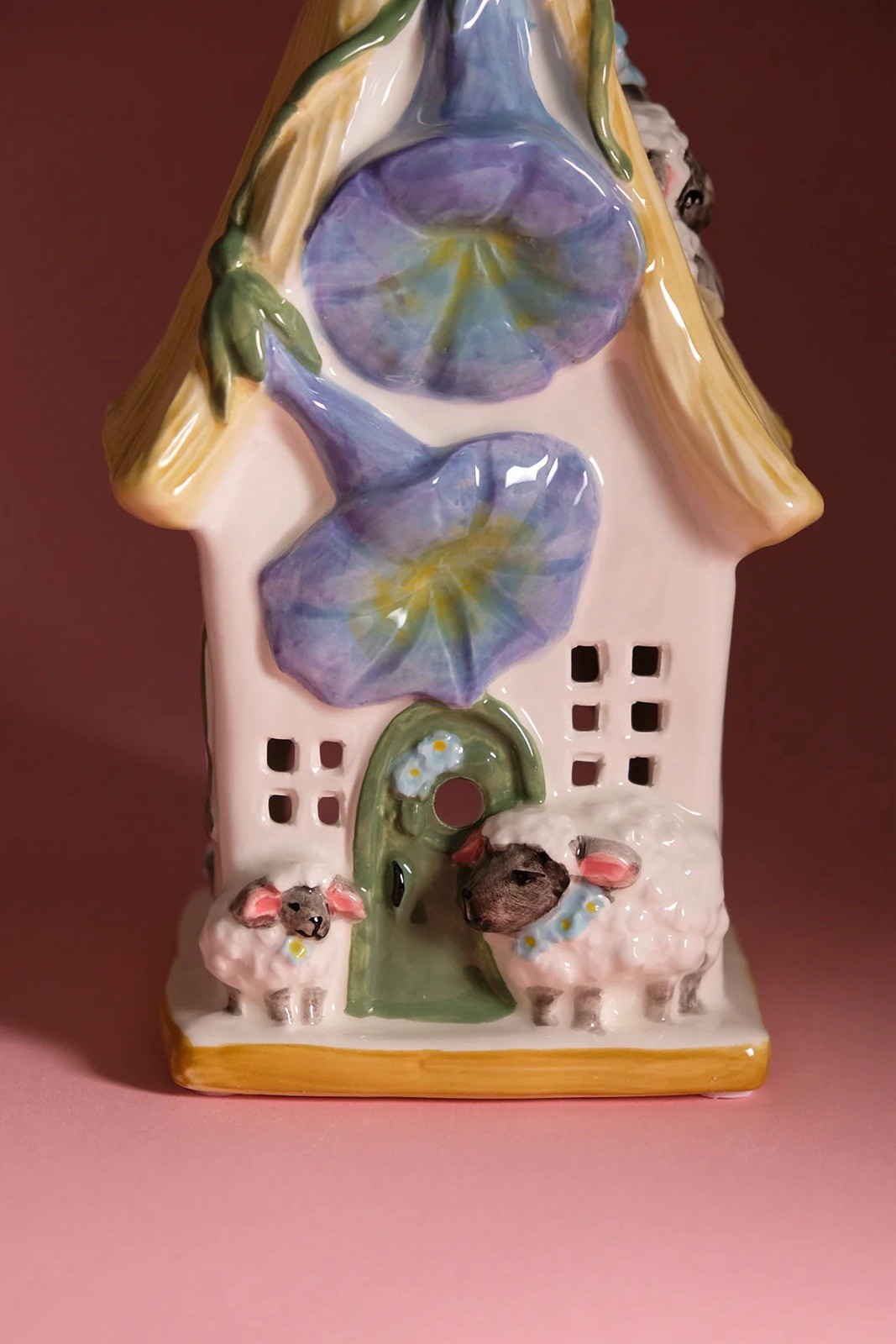 Blue Sky Clayworks LAMBKINS LANE Easter Candle House Morning Glory NEW 2025 Cute