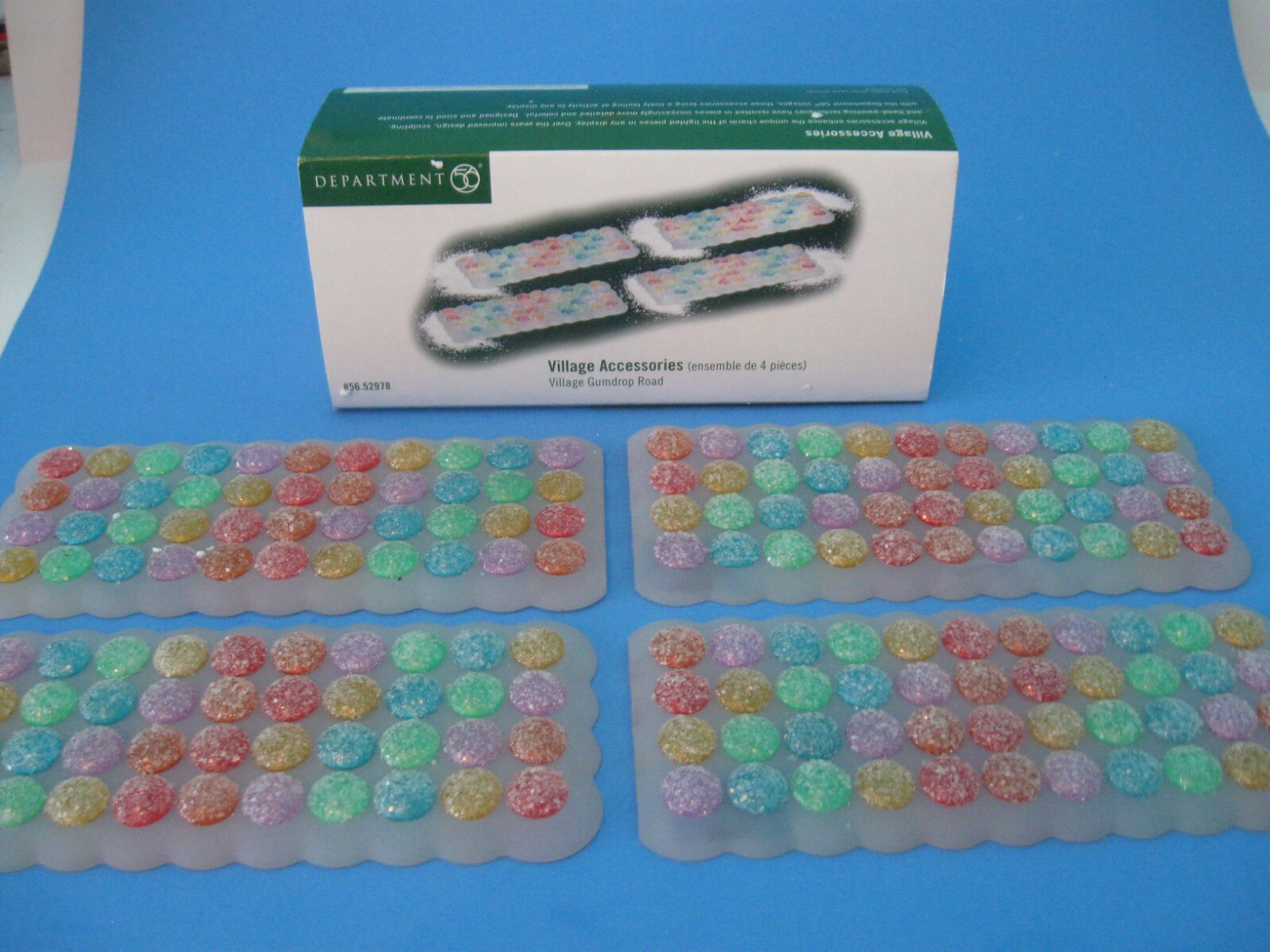 Department 56 STRAIGHT GUMDROP ROAD in Orig Box (4) Village Accessories #52978