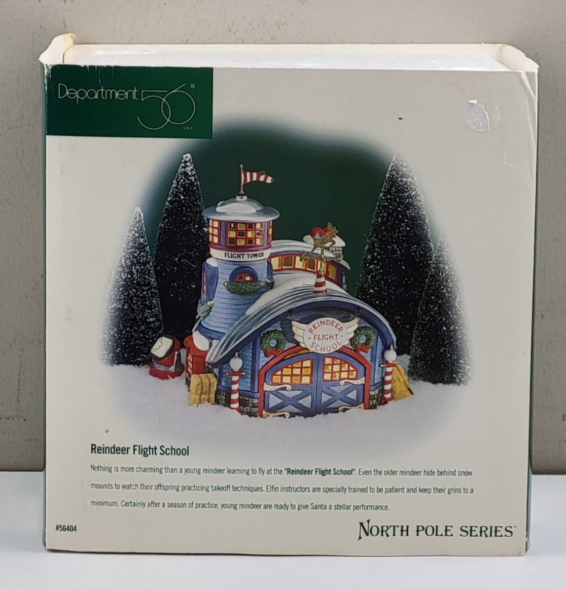 Dept. 56 North Pole Series Christmas Village “Reindeer Flight School” #56404