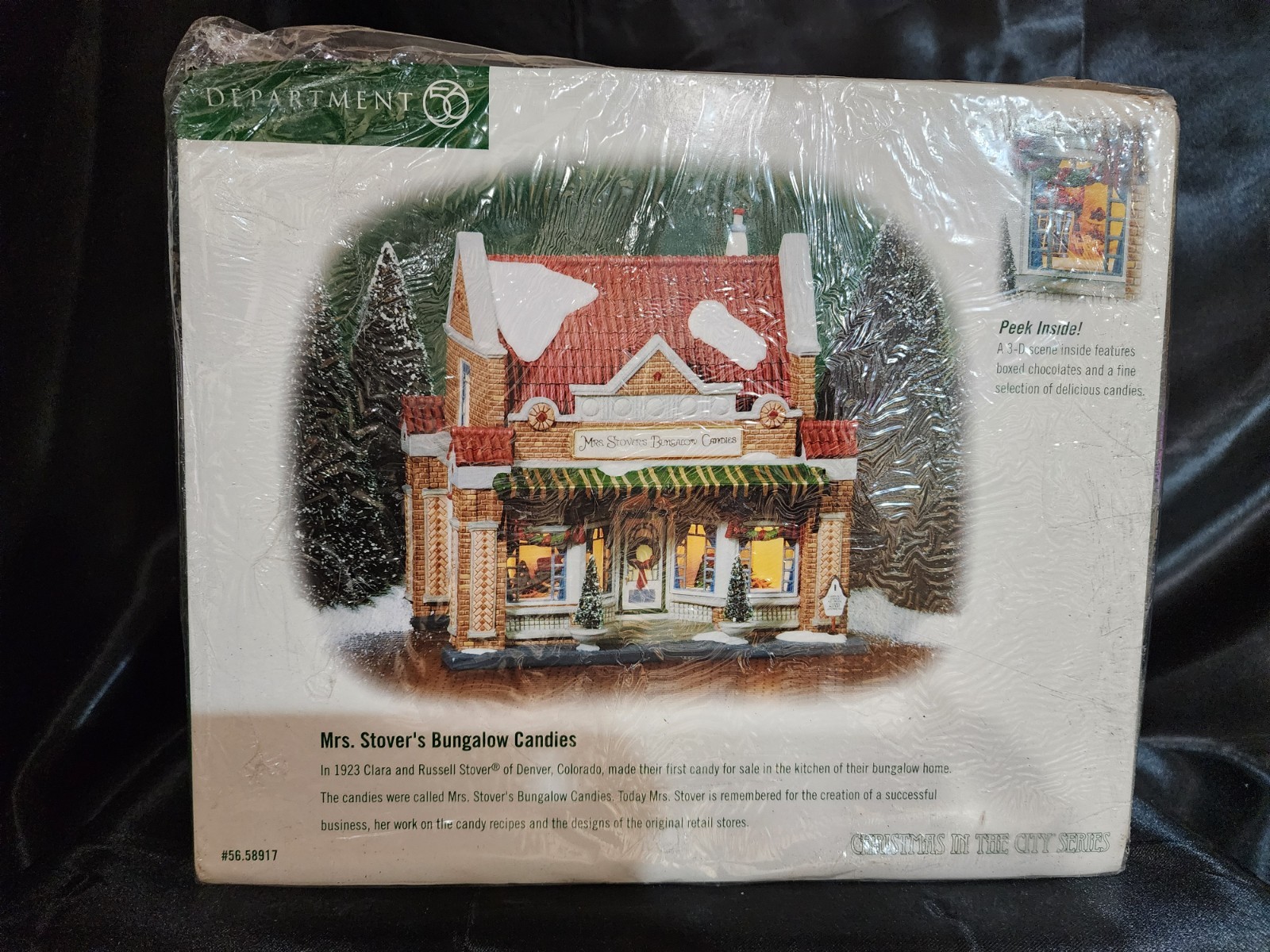 Dept 56 Christmas In The City “Mrs. Stover’s Bungalow Candies” #589173 SEALED