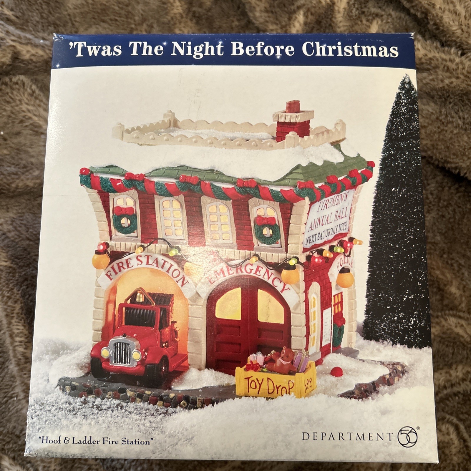 Dept 56 Twas The Night Before Christmas Hoof & Ladder Fire Station