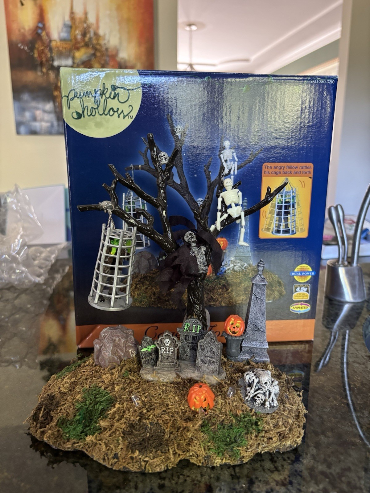 Lemax Caged Monster Spooky Town Collection