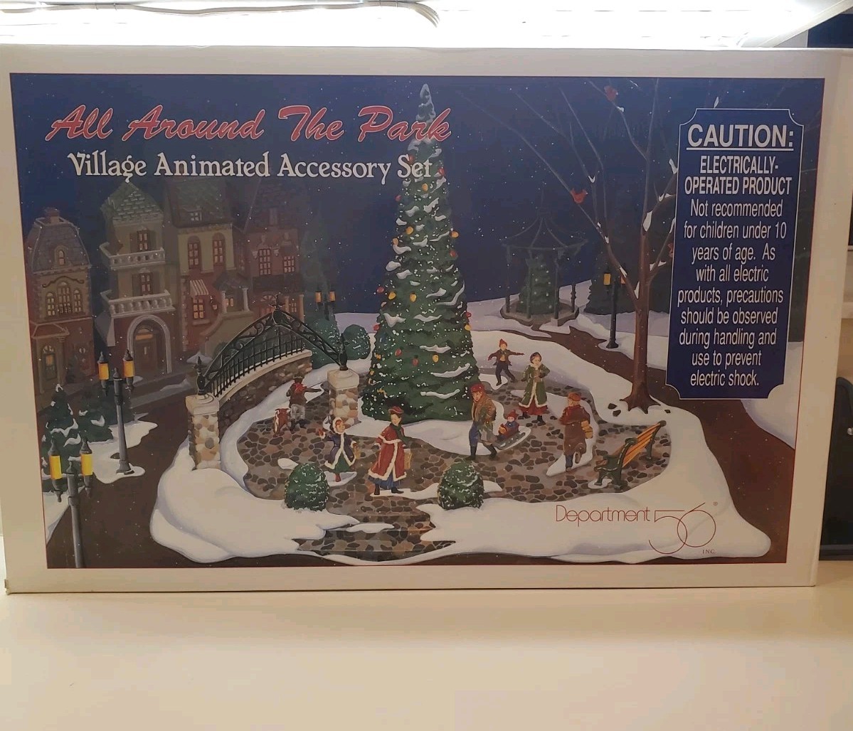 NEW MOTOR INSTAL’D – Dept 56 “All Around The Park” Village Accessory (COMPLETE)