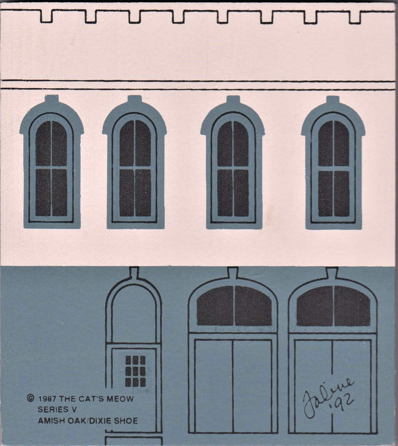 Cat’s Meow Village S-5 RT OH, ” Amish Furniture Co/Dixie Shoe” New/Value $18-$35