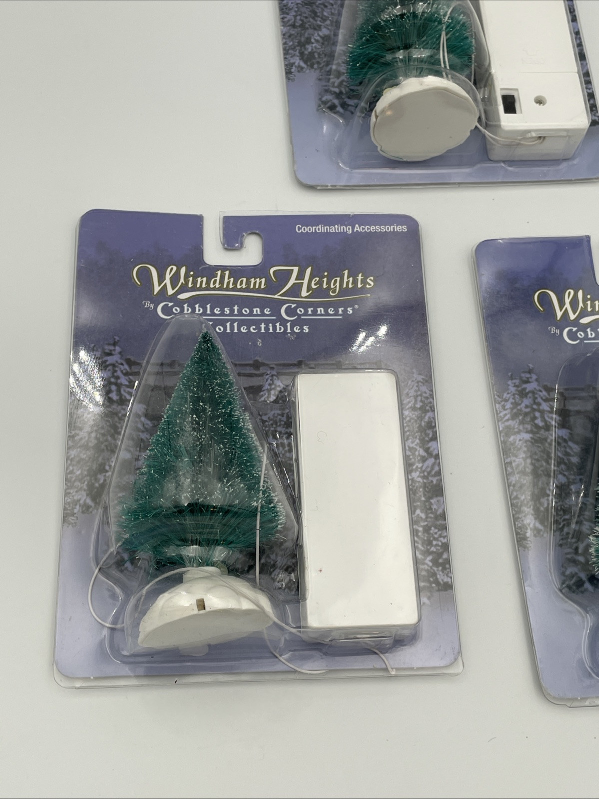 3 Windham Heights Cobblestone Corners Lighted Christmas Core Tree Dollhouse CH2
