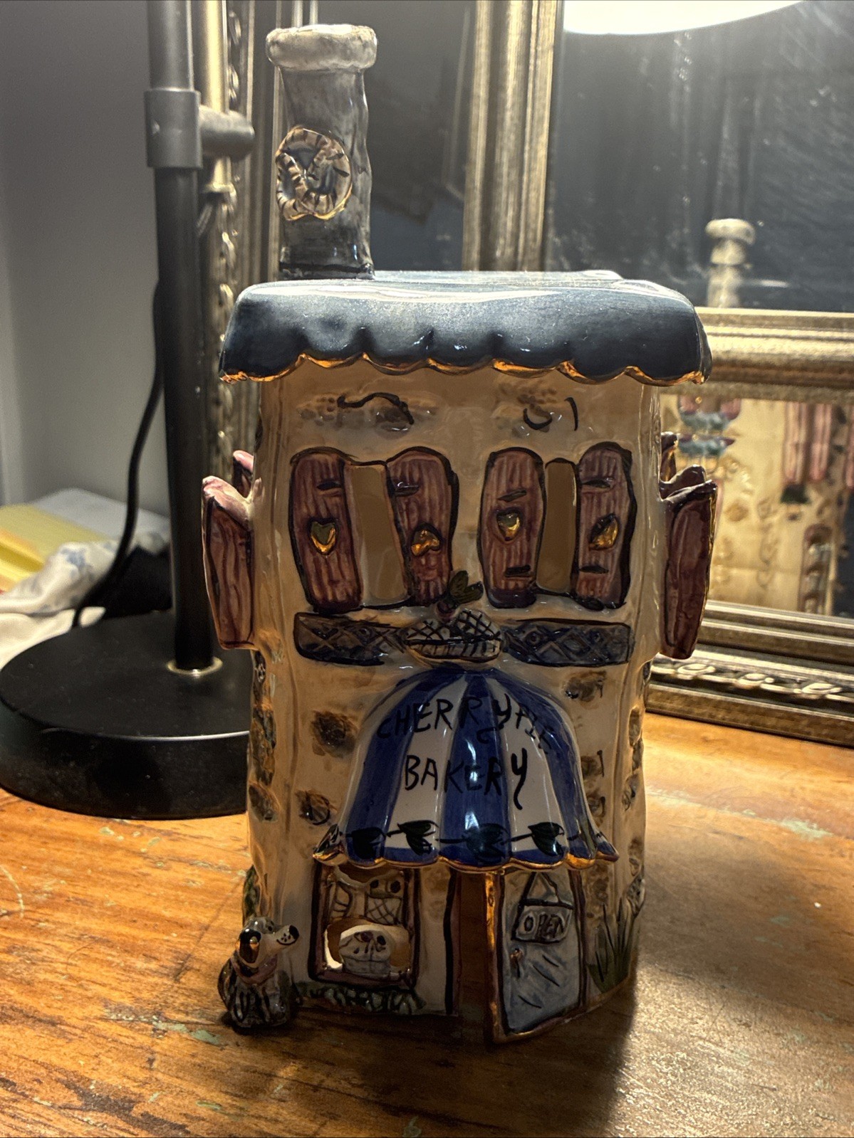 Blue Sky Clayworks Heather Goldminc Cherry Pie Bakery Tealight House