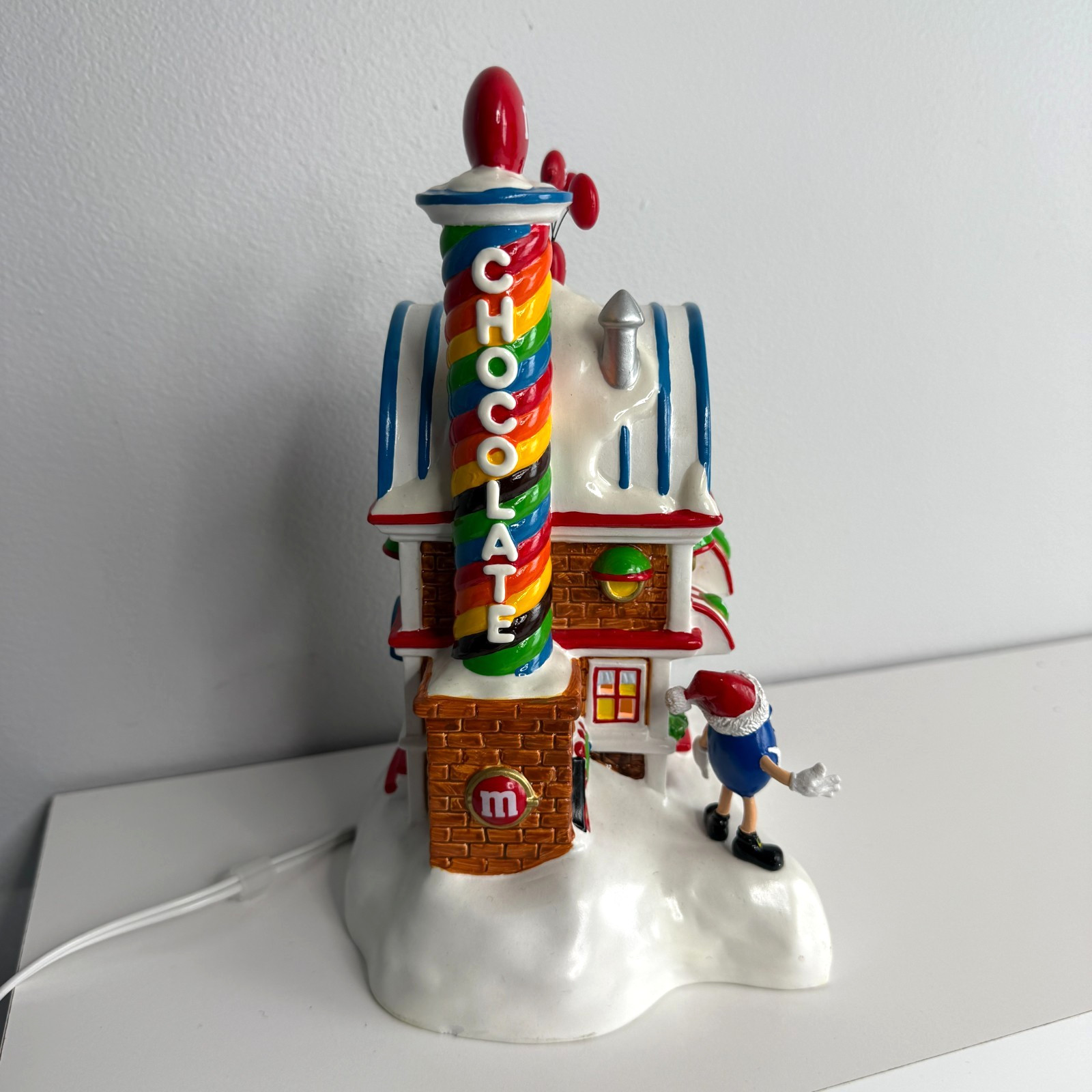 Dept 56 M&M’s Chocolate Candy Factory Lighted Christmas Village Vintage 2004