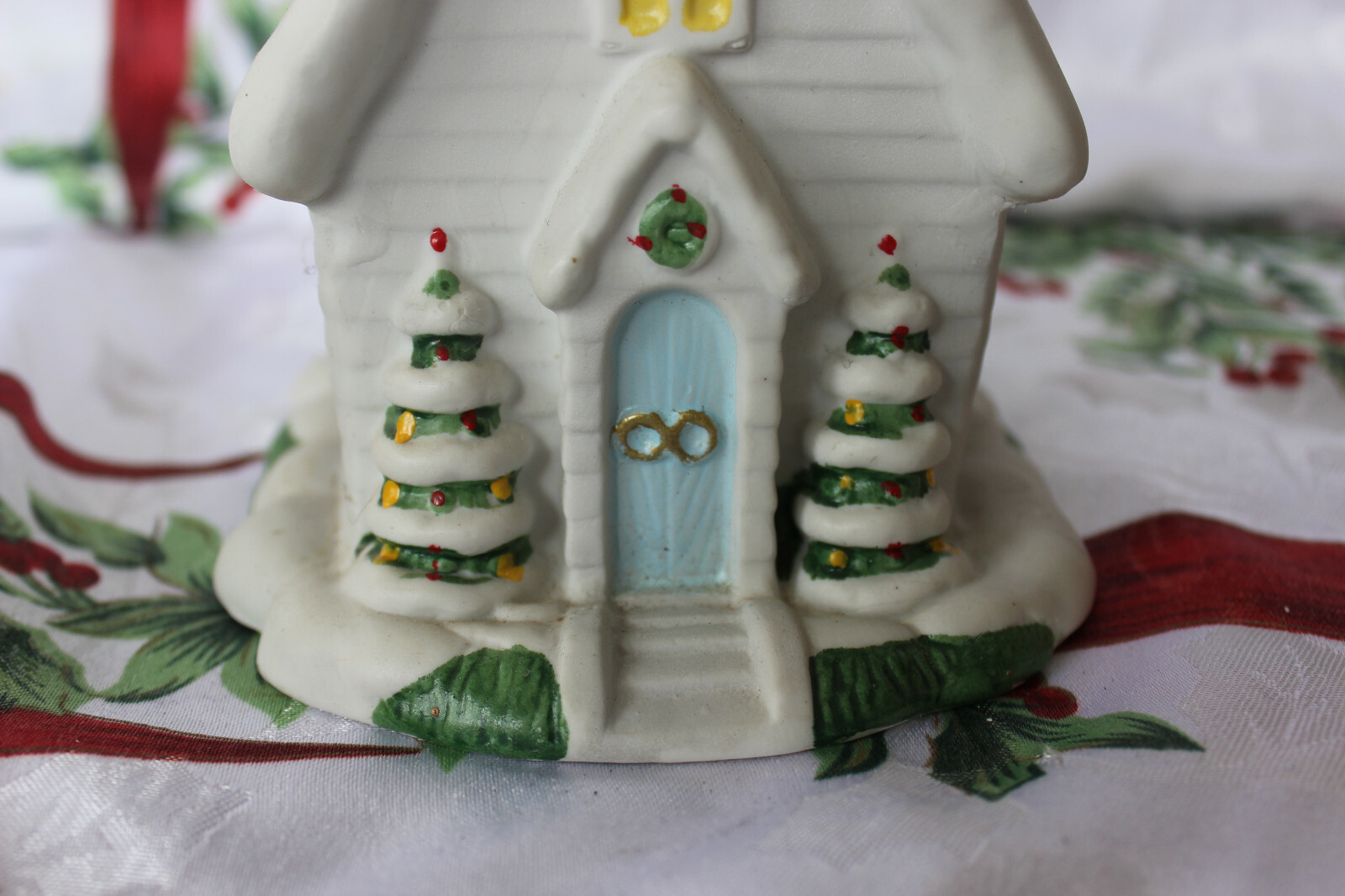 Yellow and White Christmas Church