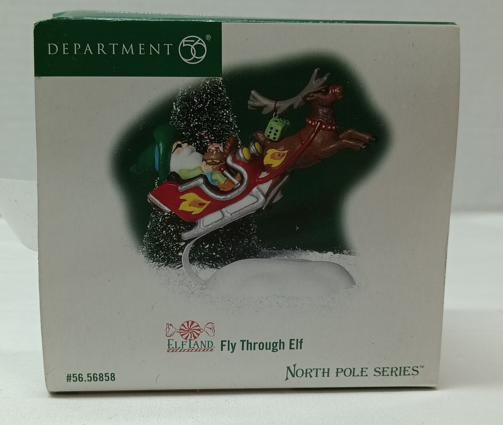 Dept 56 North Pole Series Elf Land Fly Through Elf #56.56858 Christmas Village