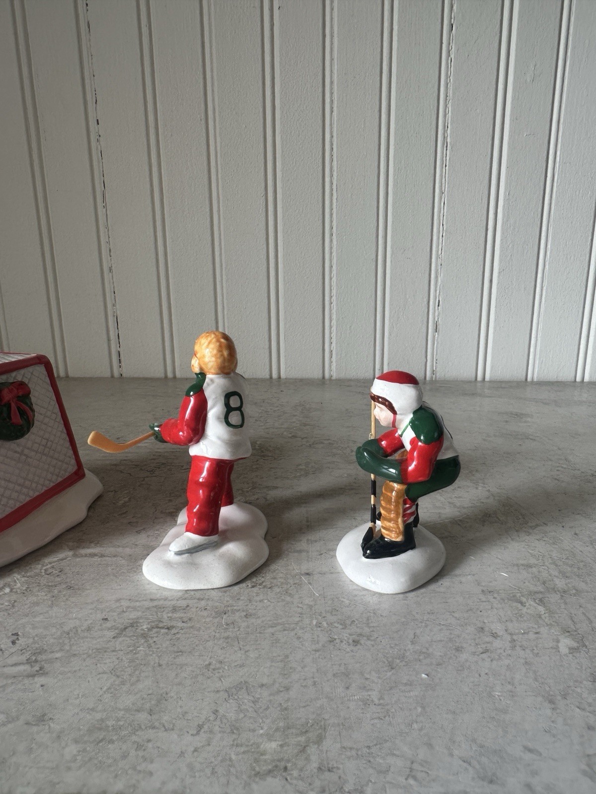 Dept 56 Snow Village 4 Piece Set “Cold Weather Sports” #5410-0 Hockey Accessory