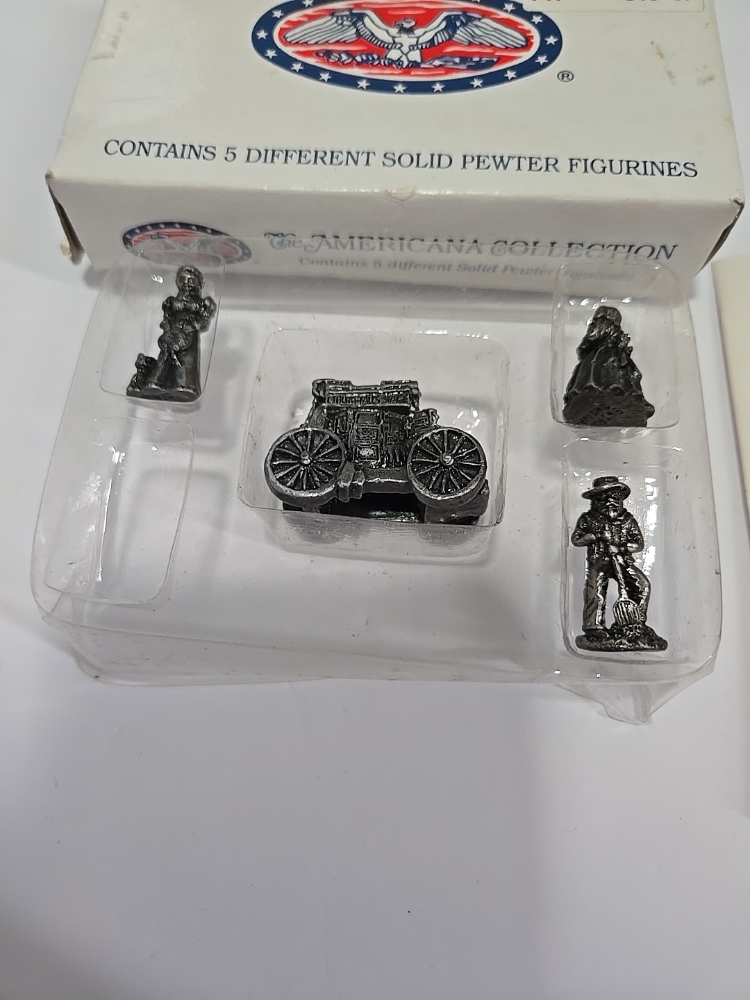 Liberty Falls Americana Collection Set of 4 Out Of 5 Solid Pewter Figurines