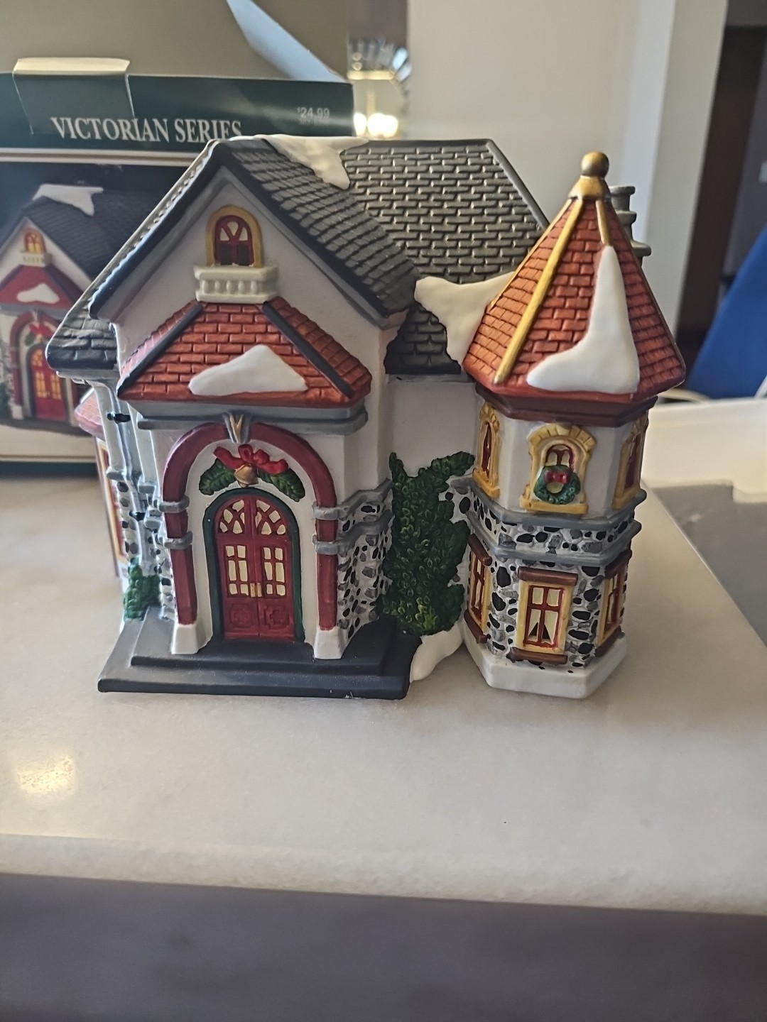 Dickens Collectables Hand Painted Porcelain Lighted House Victorian Series 1997