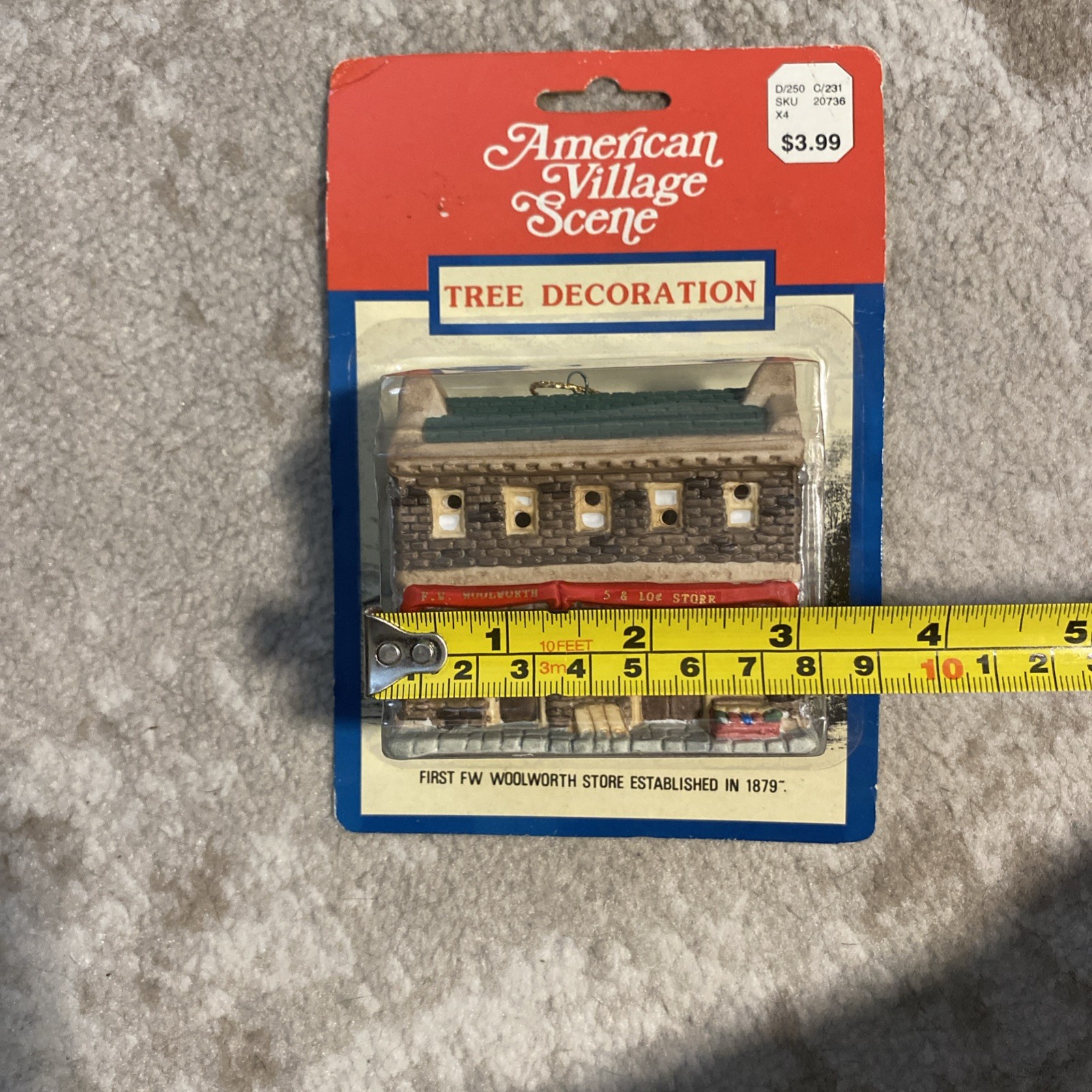 NIB! Vintage Limited Edition 1994 F.W. Woolworth Co. 5 & 10¢ Store Tree Ornament