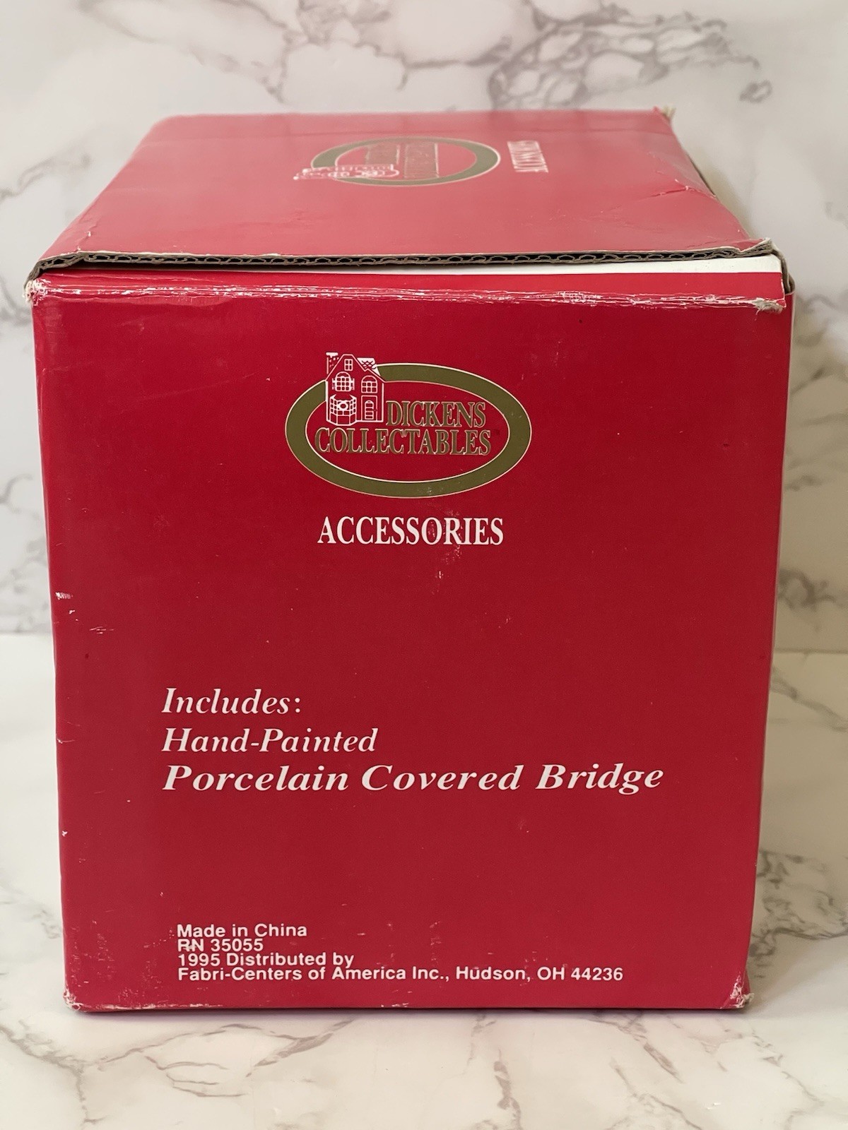 Dickens Collectables Christmas Village Accessories Snow Covered Bridge w/ Box