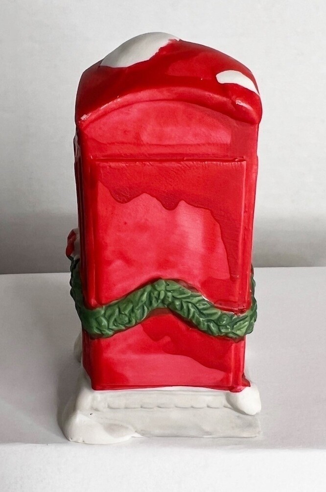 Rex & Lee Telephone Booth Holiday Village 1991 Ceramic