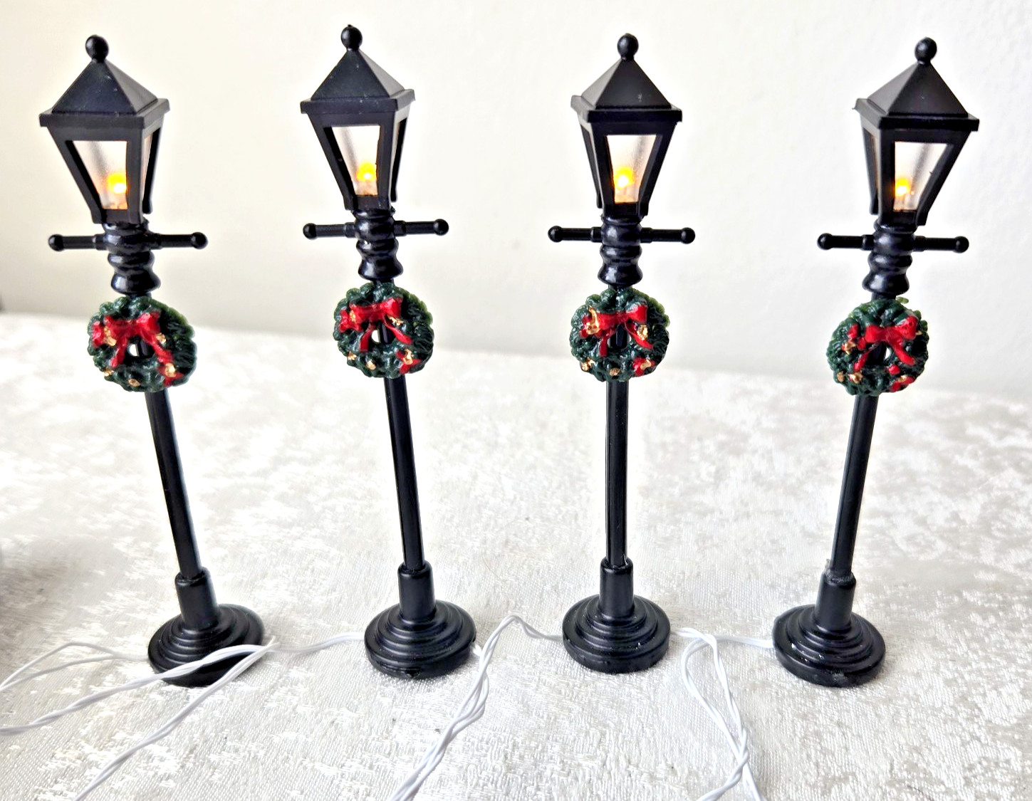 LEMAX Gas Lantern Street Lamps Set Of 4 – WORKING