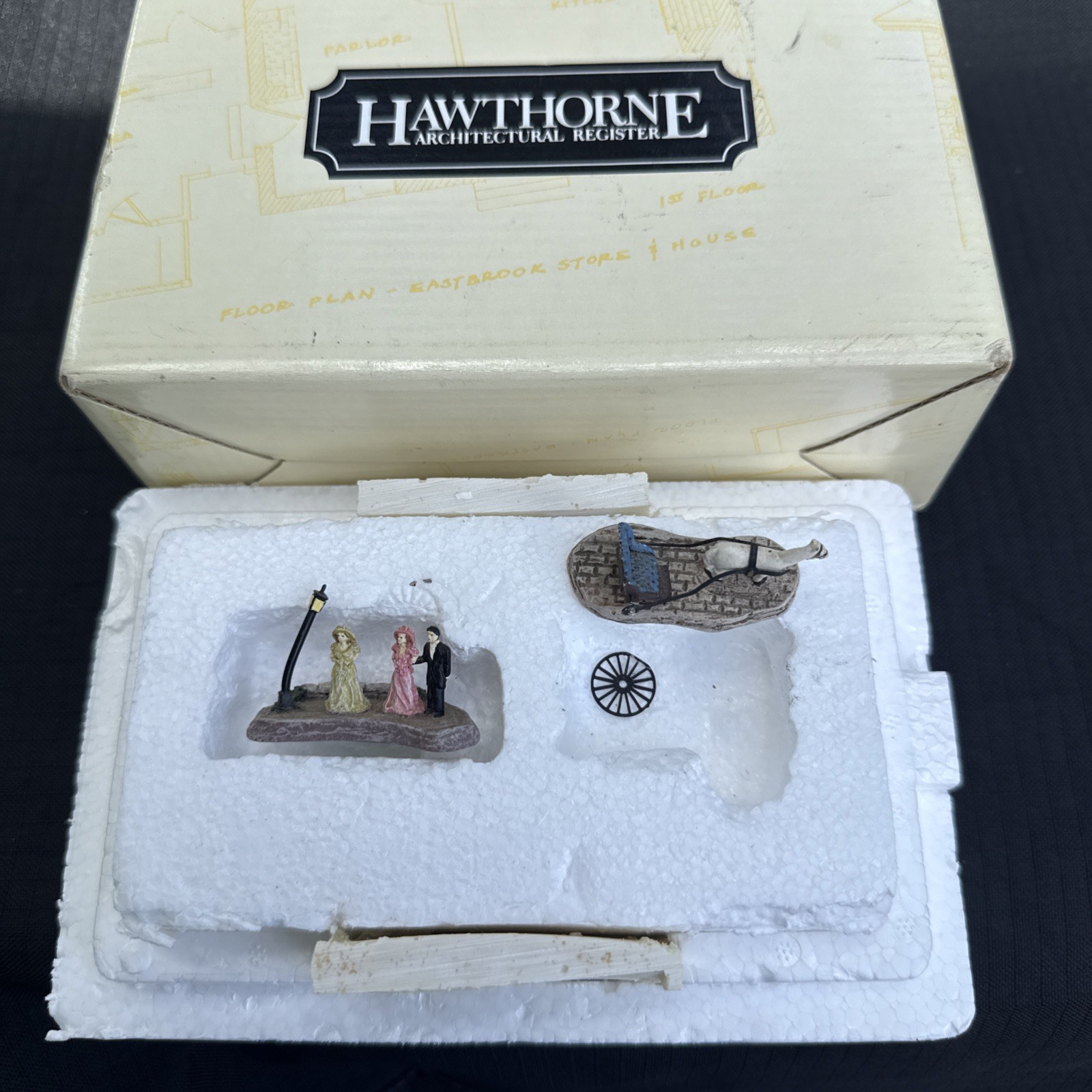 Hawthorne Architectural Register – Bridal Carriage And Wedding Party W/defect