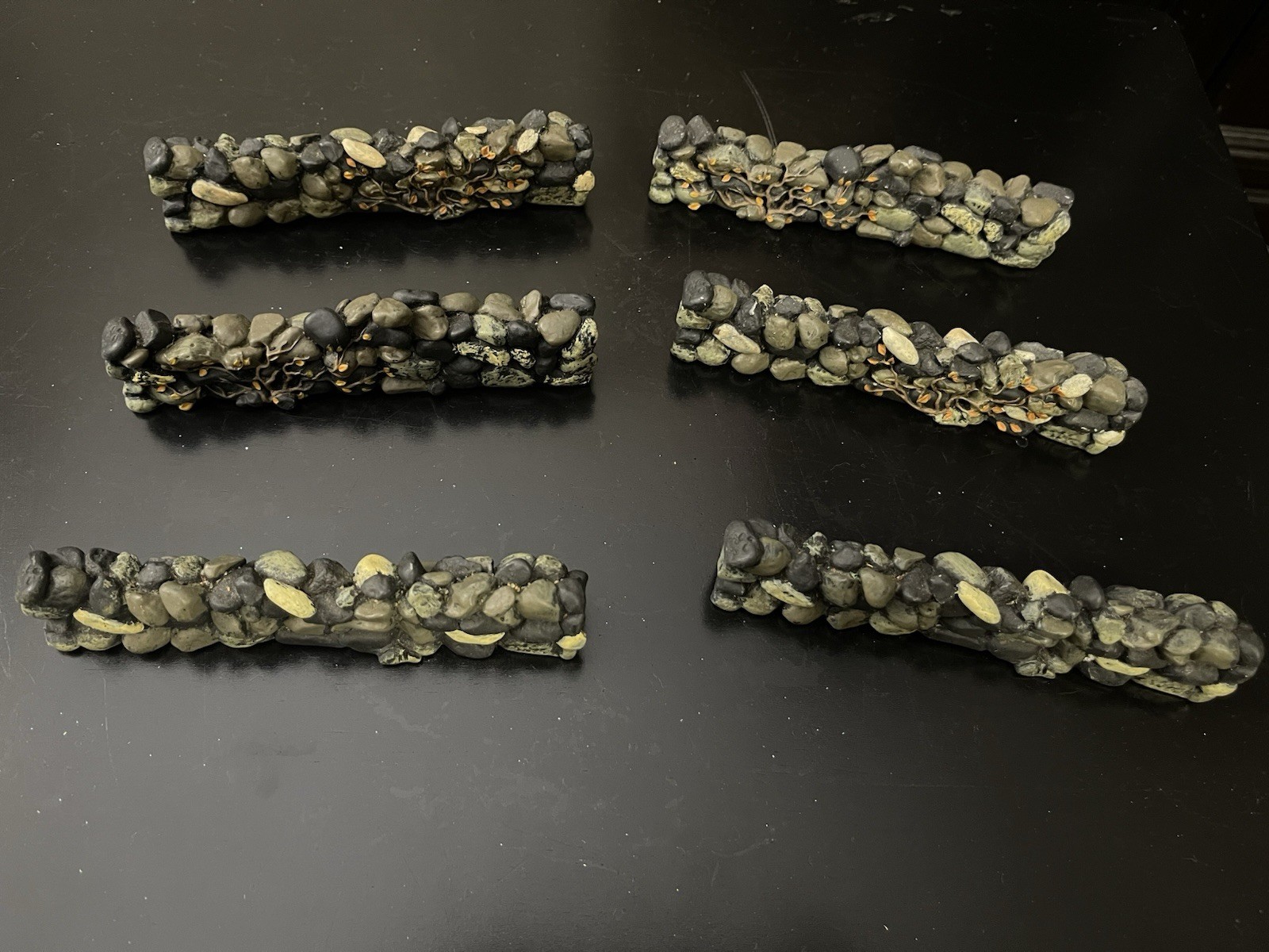 Dept 56 Village Accessory “Fieldstone Stone Wall” Set of 6, #52717 No Box READ