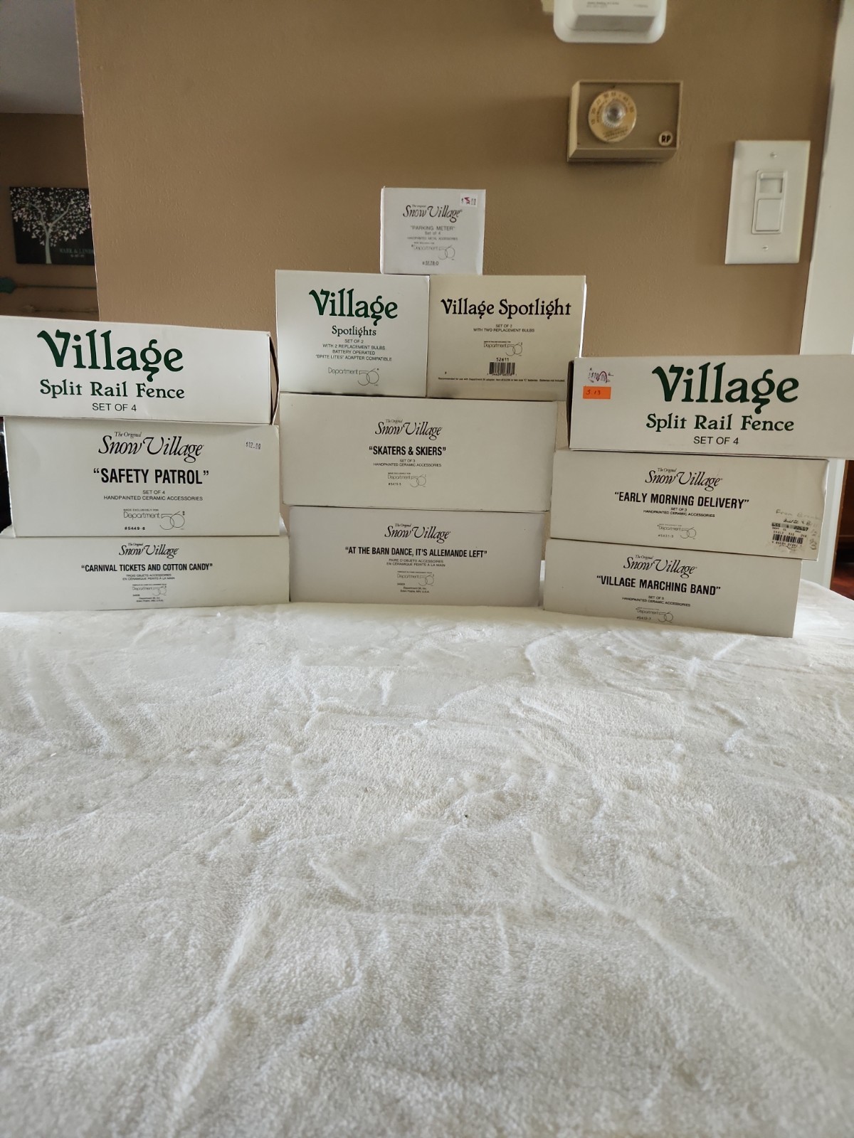 Department 56 Snow Village. 11 Boxes In Lot.