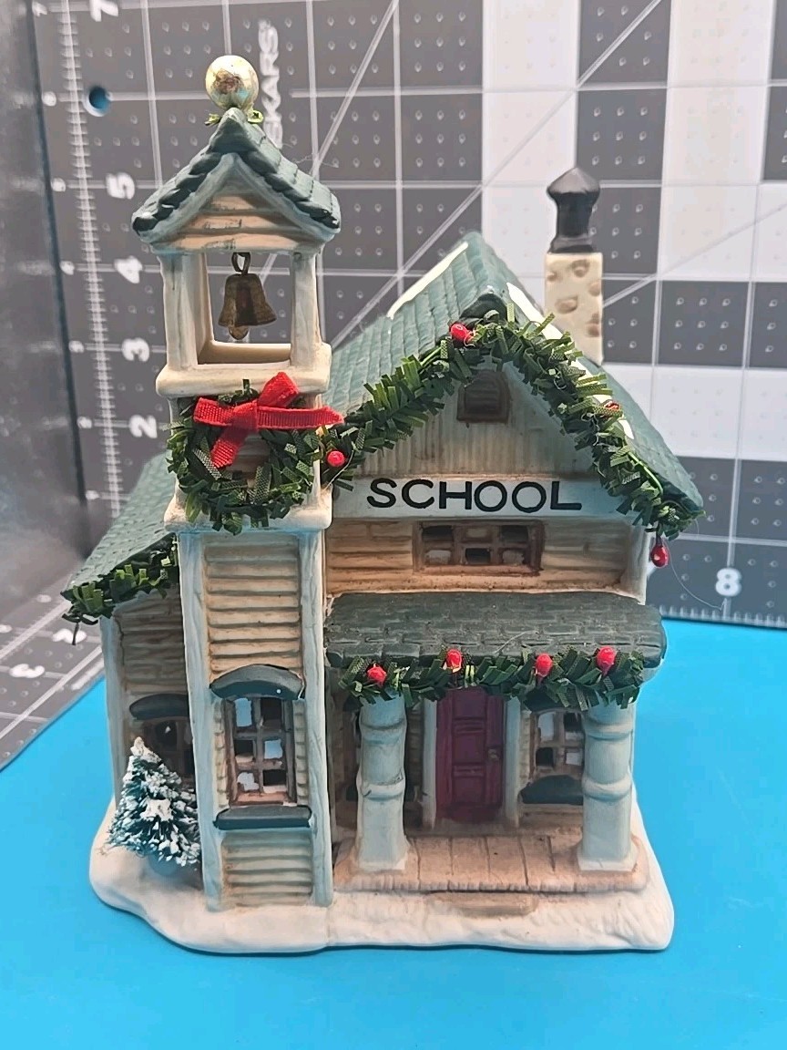 Vintage 1994 Christmas Valley Seasonal Specialties The Bell Tower School