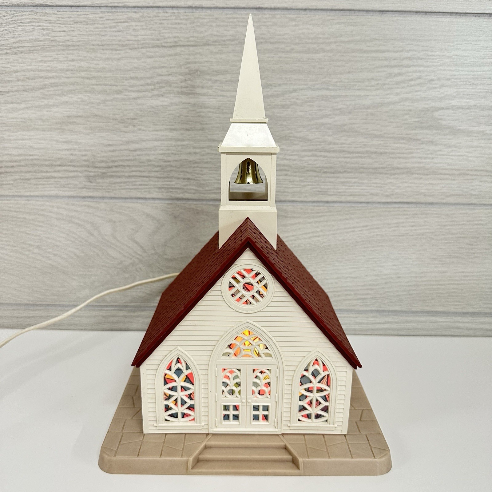 VTG 1960s Regency Alpine Village Light Up Christmas Village Church