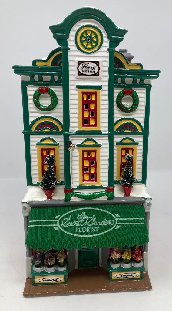 Dept 56 Snow Village The Secret Garden Florist #54885 Original Box w Light Cord