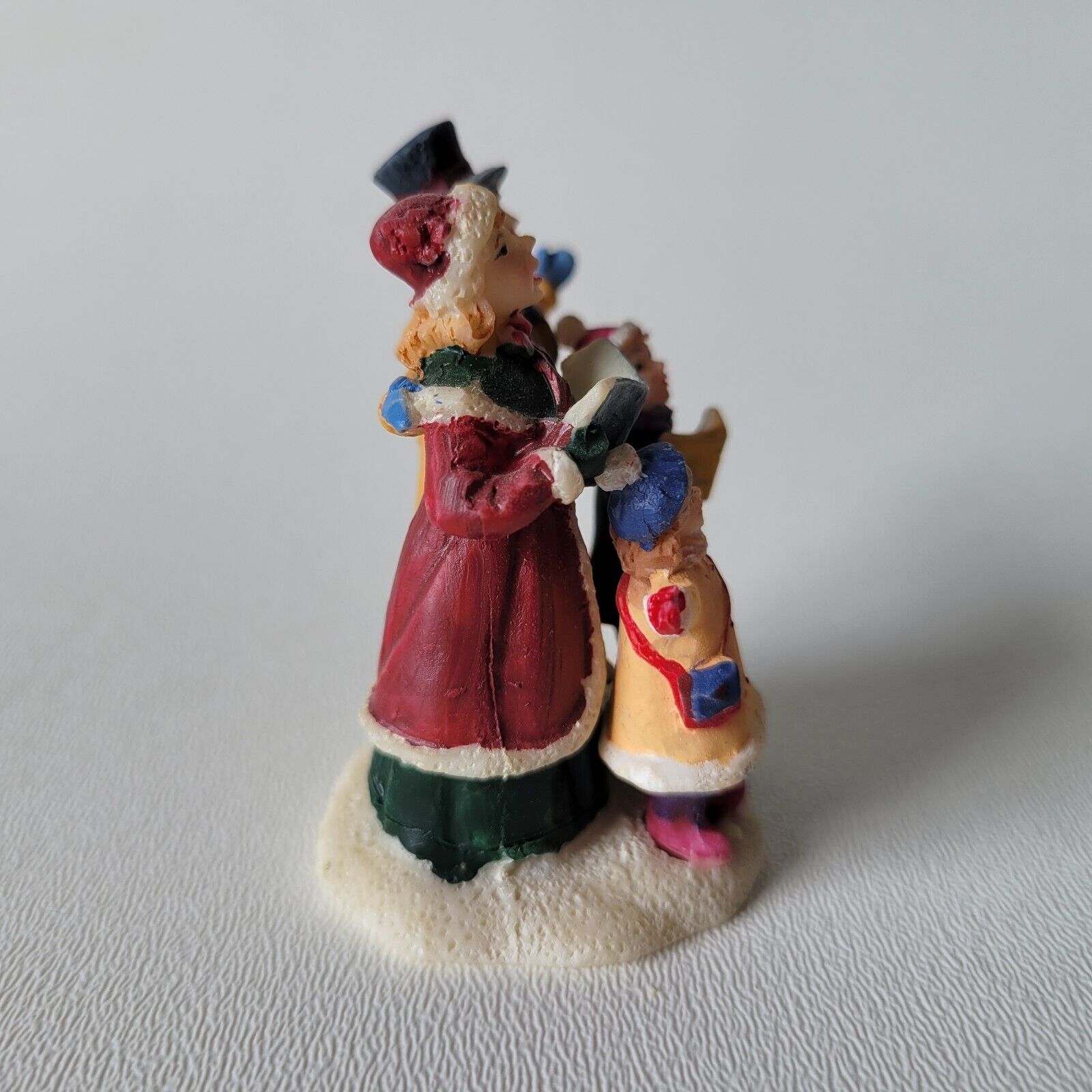 Caroling Singing Family Dad Mom Kids Christmas Village Figurine